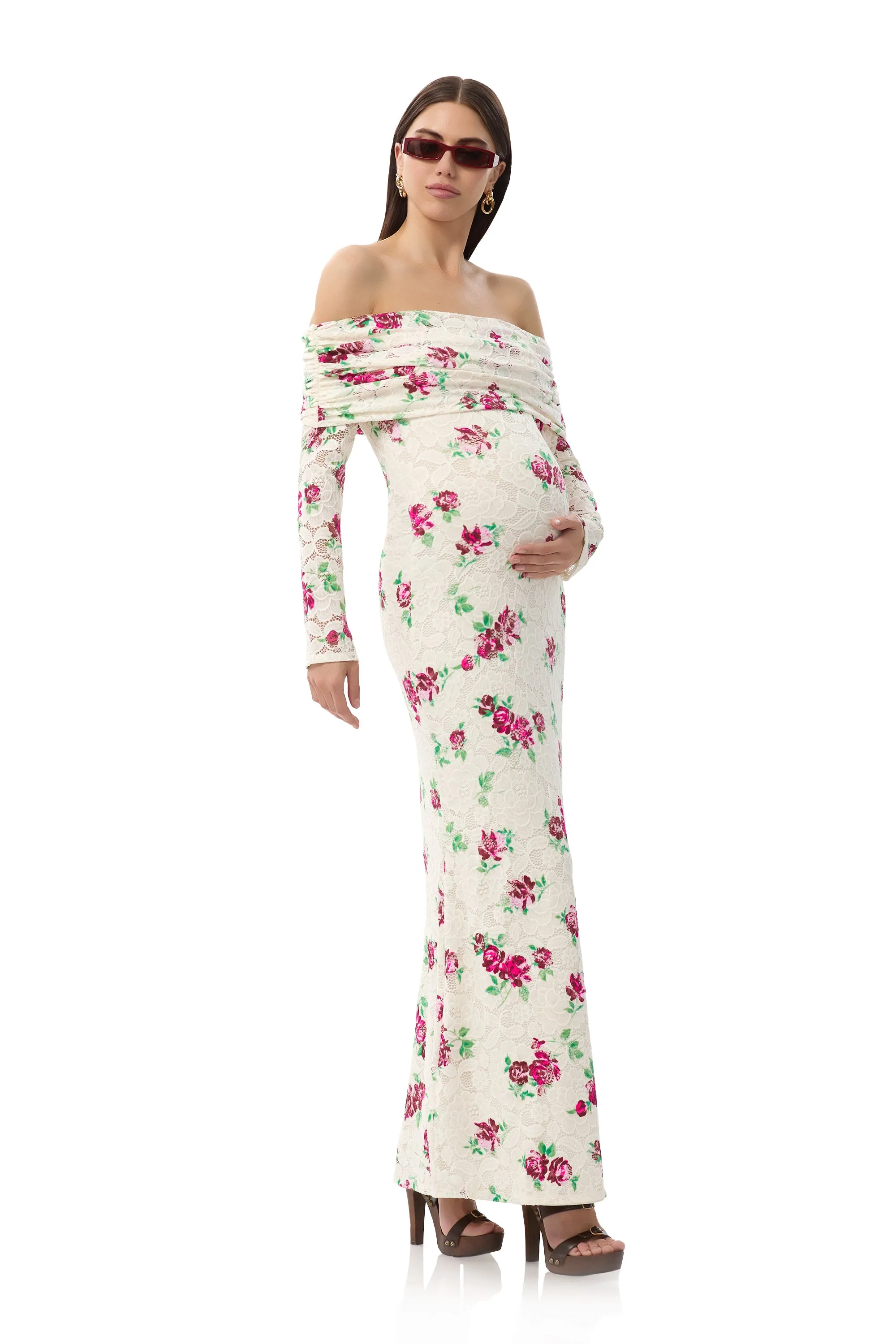 Thelma Crochet Lace Dress - Romance Rose sold by AFRM product image thumbnail 2