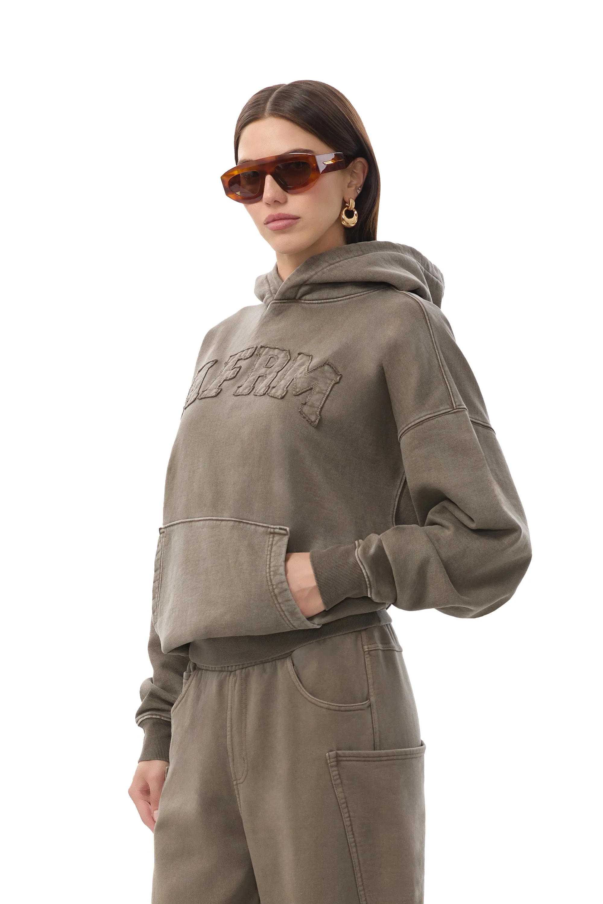 Blake Pullover Hoodie - Morel sold by AFRM product image thumbnail 3