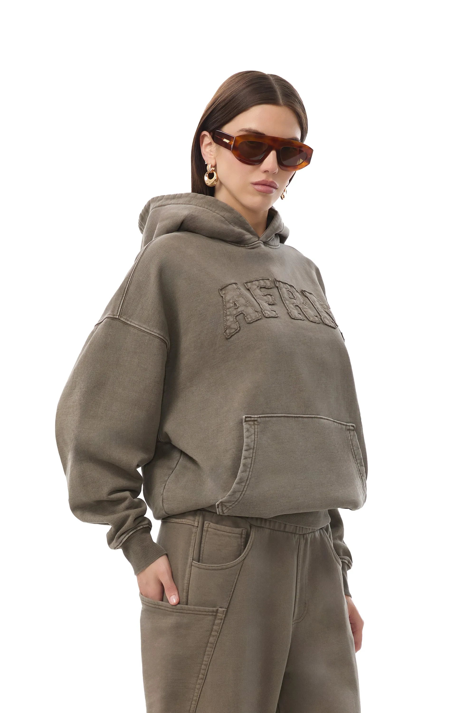 Blake Pullover Hoodie - Morel sold by AFRM product image thumbnail 2