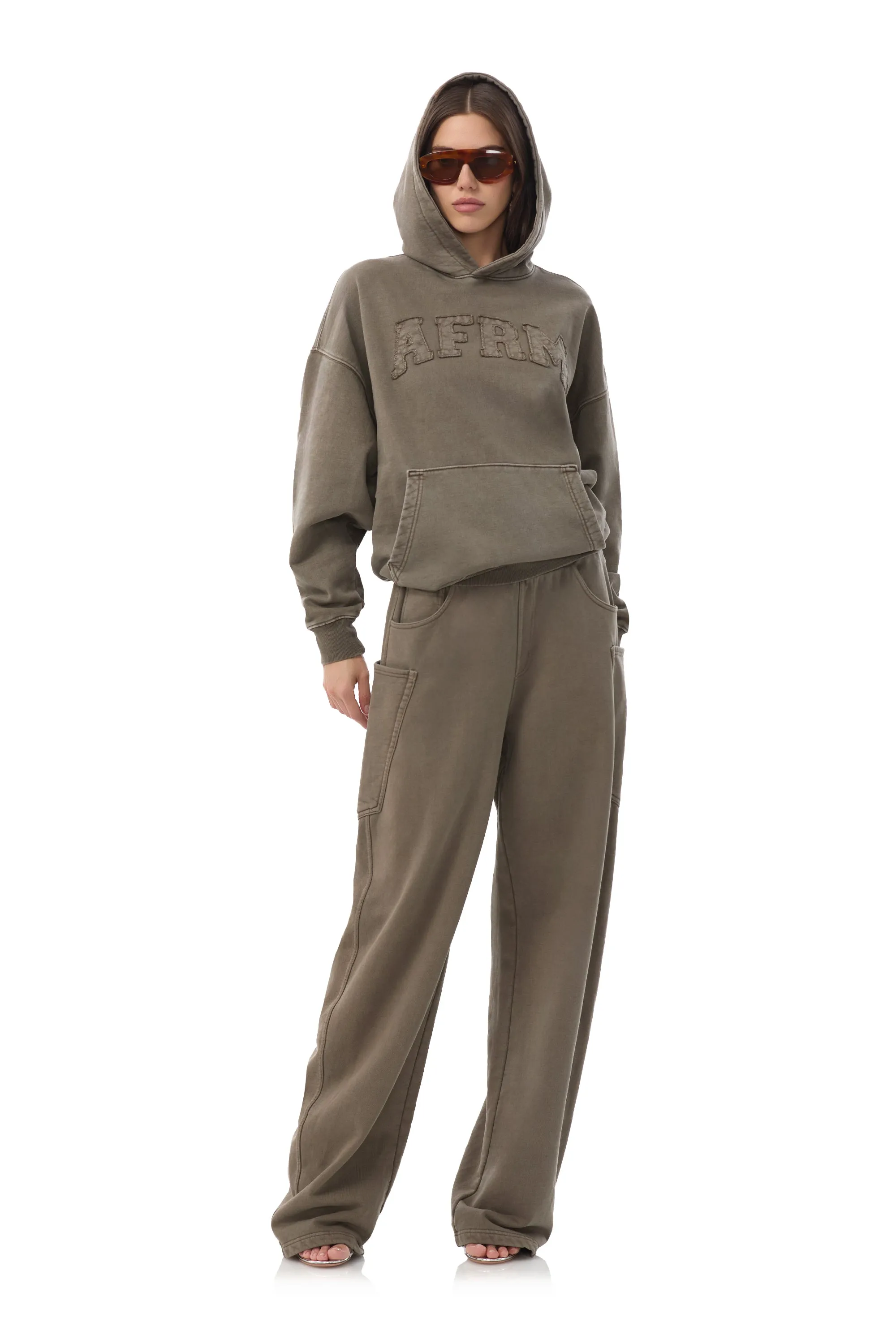 Ryan Barrel Sweatpant - Morel sold by AFRM