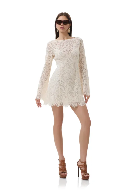 Milana Lace Dress - Gardenia sold by AFRM