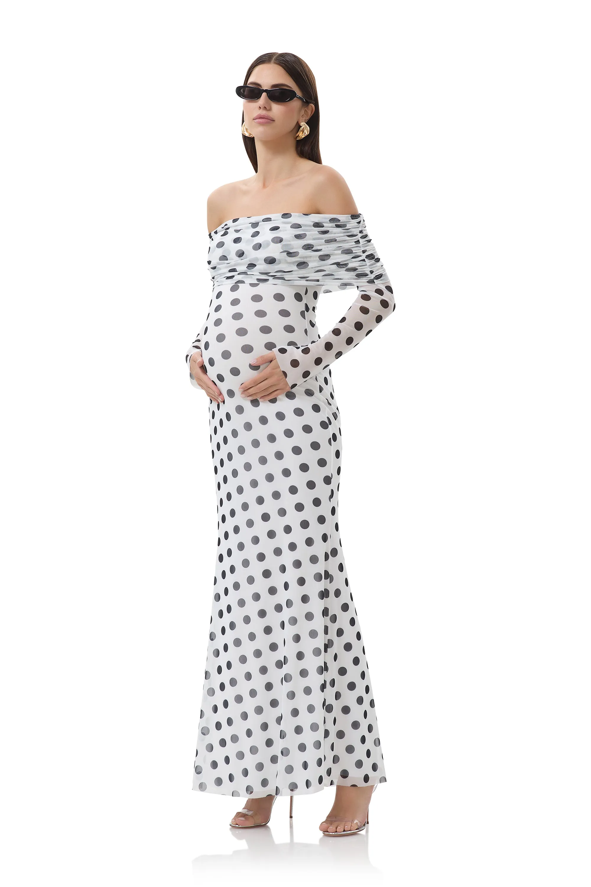 Thelma Dress - Blanc Dot sold by AFRM product image thumbnail 2