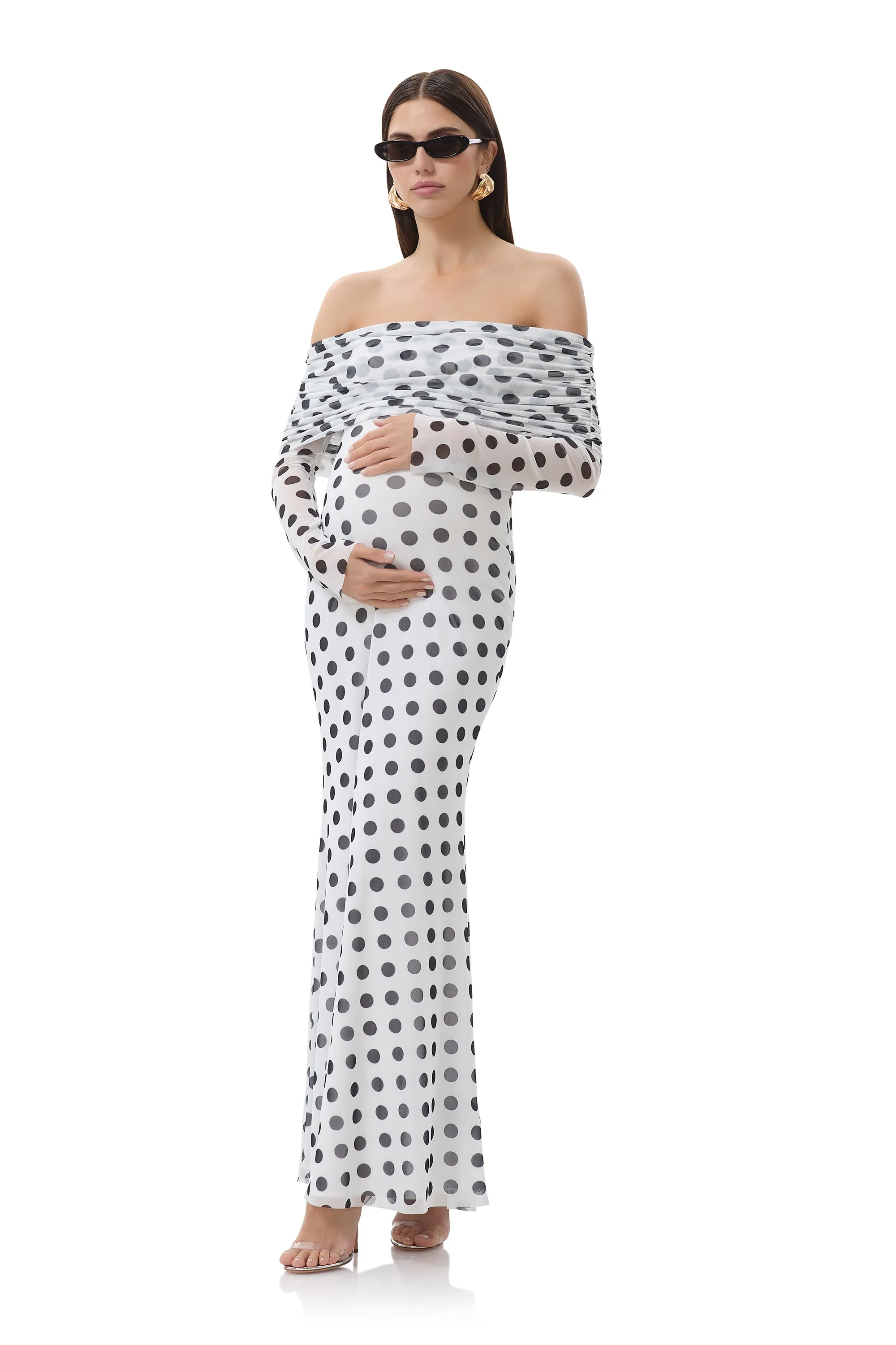 Thelma Dress - Blanc Dot sold by AFRM product image thumbnail 3