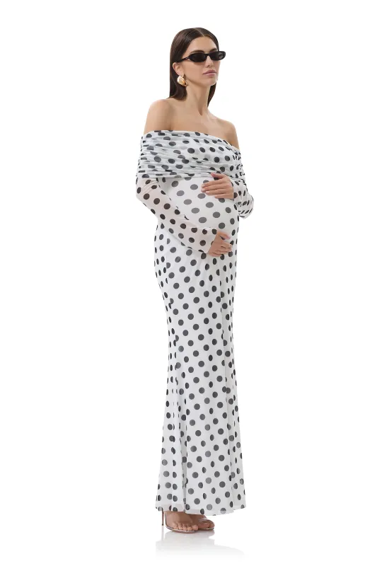 Thelma Dress - Blanc Dot sold by AFRM