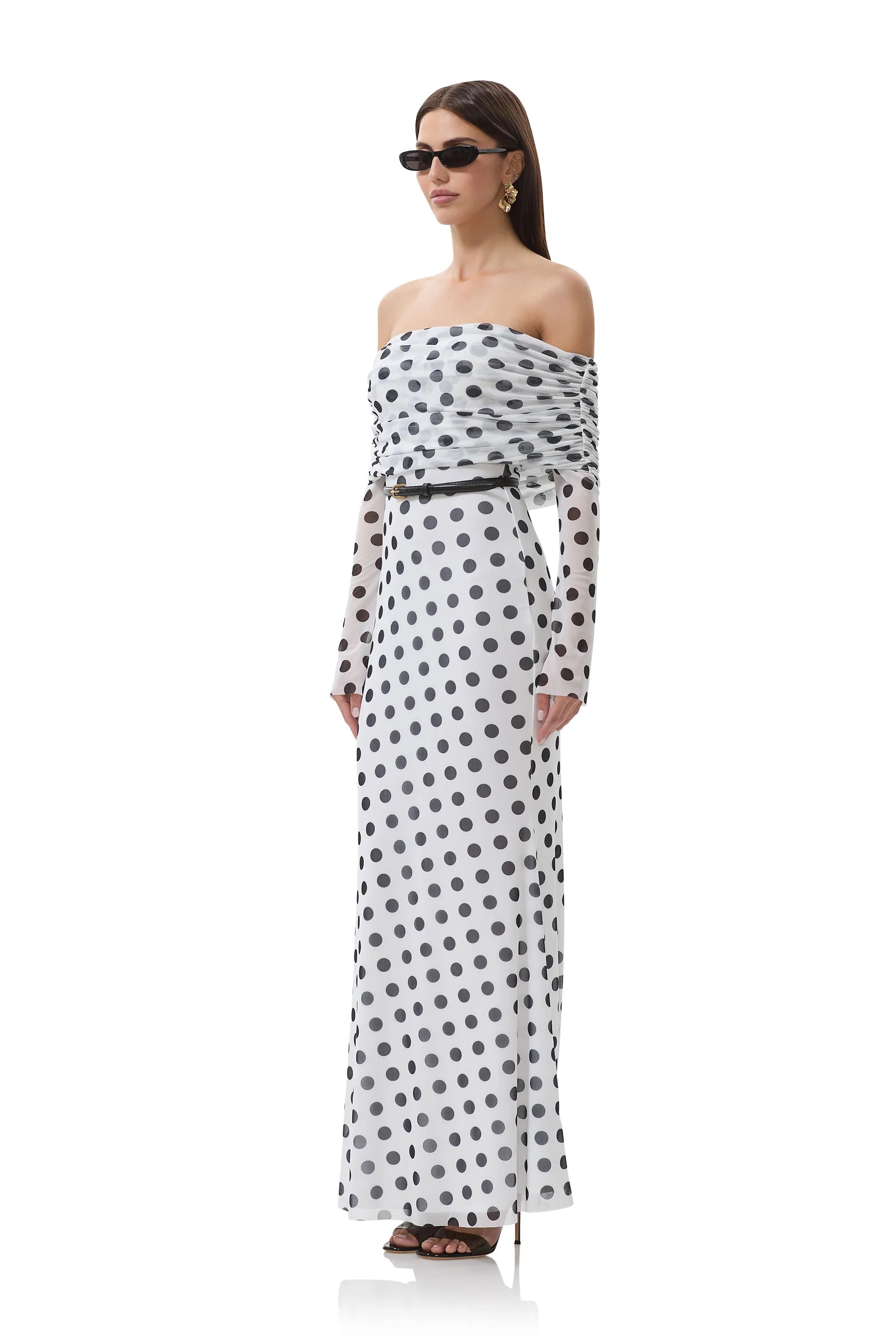 Thelma Dress - Blanc Dot sold by AFRM product image thumbnail 5