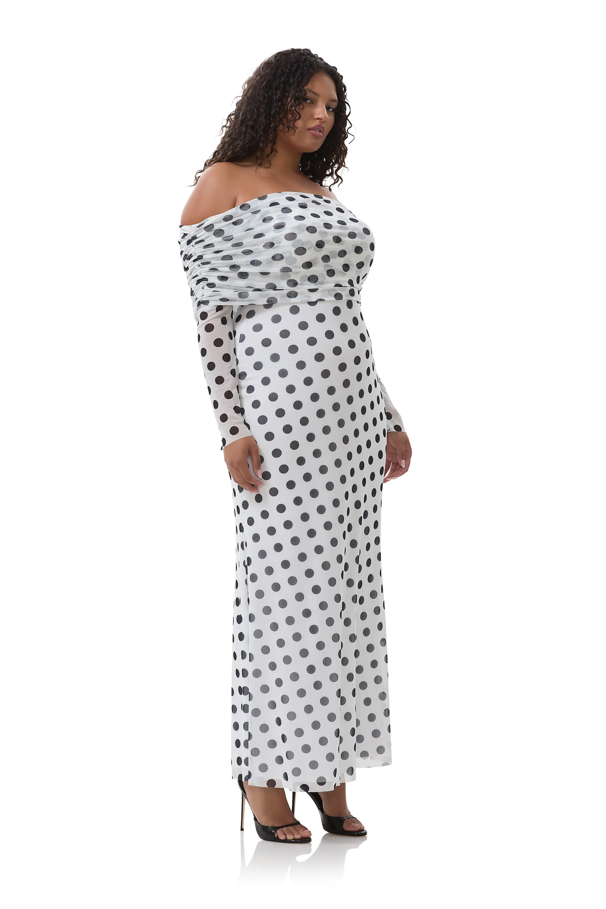 Thelma Dress - Blanc Dot sold by AFRM product image thumbnail 4