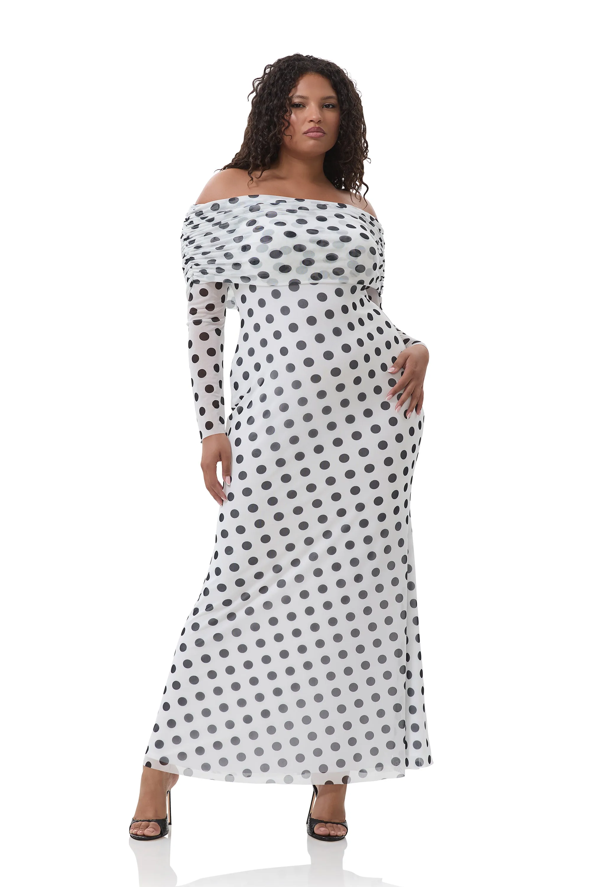 Thelma Dress - Blanc Dot sold by AFRM product image thumbnail 2