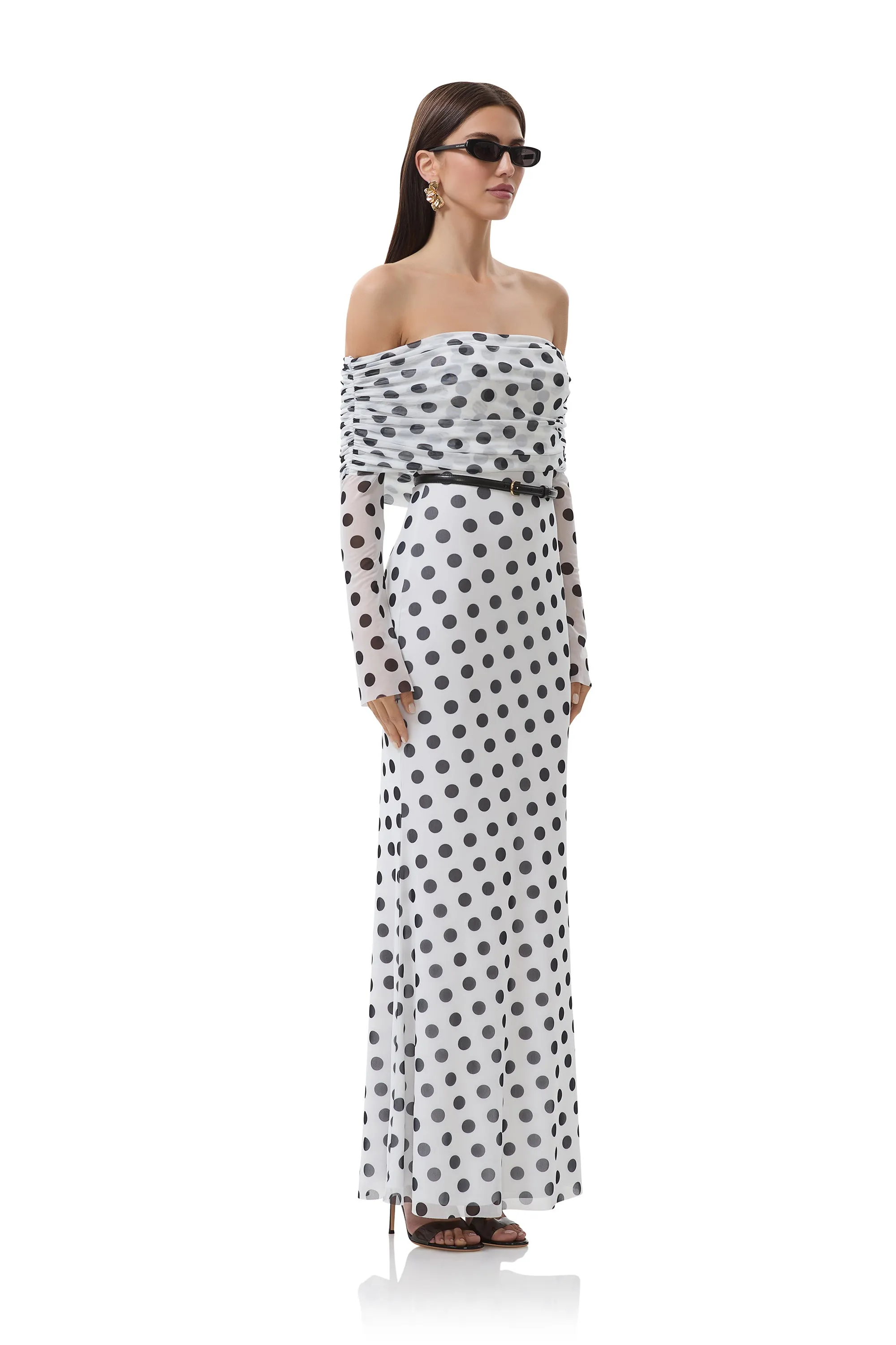 Thelma Dress - Blanc Dot sold by AFRM product image thumbnail 3
