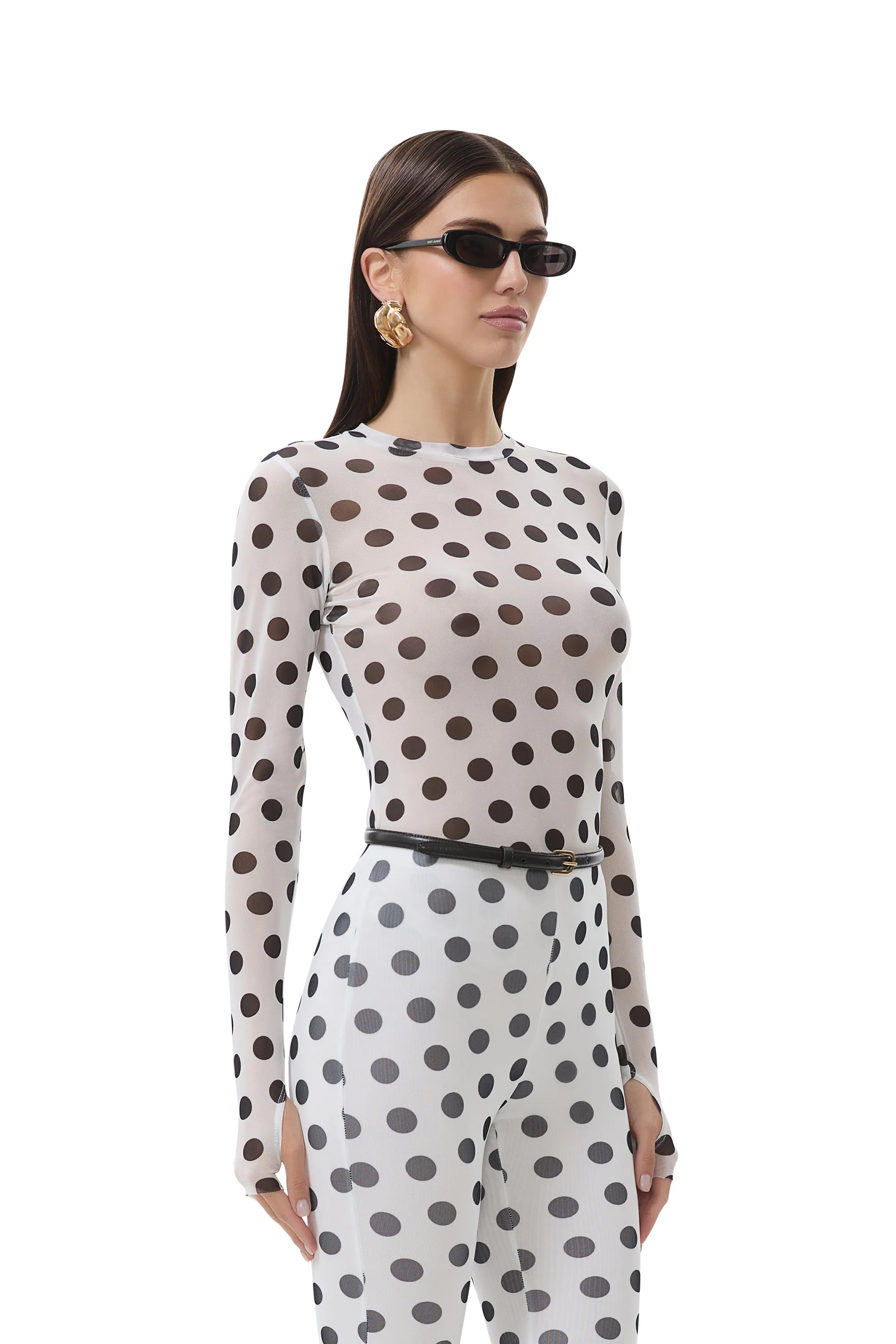 Kaylee Top - Blanc Dot sold by AFRM product image thumbnail 5