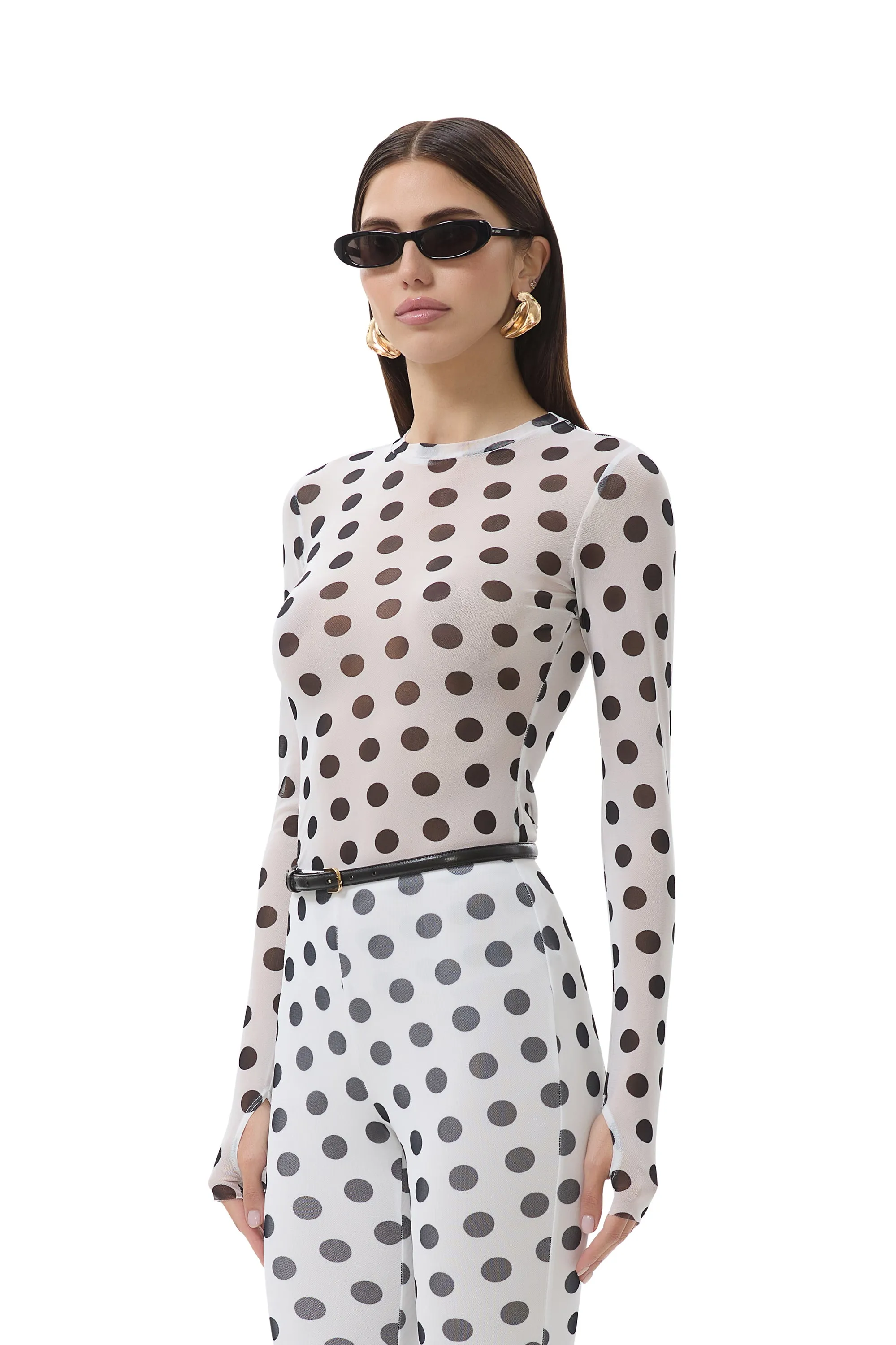 Kaylee Top - Blanc Dot sold by AFRM product image thumbnail 3