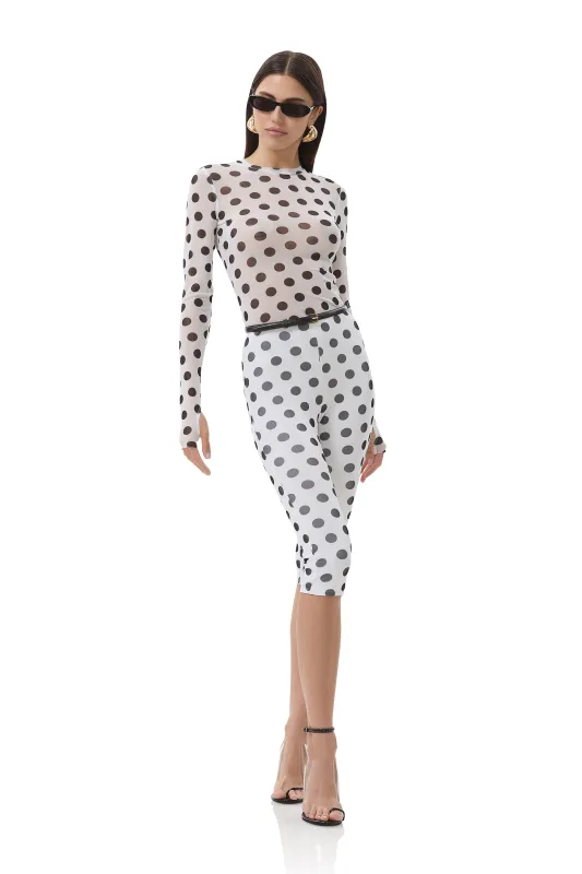 Gianna Capri Pant - Blanc Dot sold by AFRM