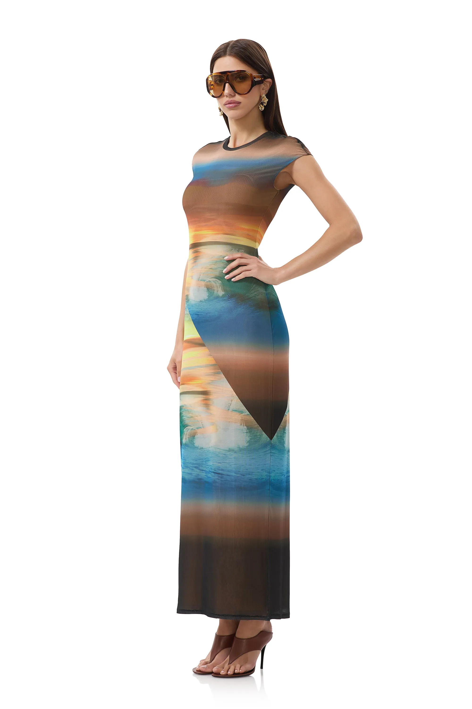 Cody Dress - Ocean Ombre sold by AFRM product image thumbnail 5