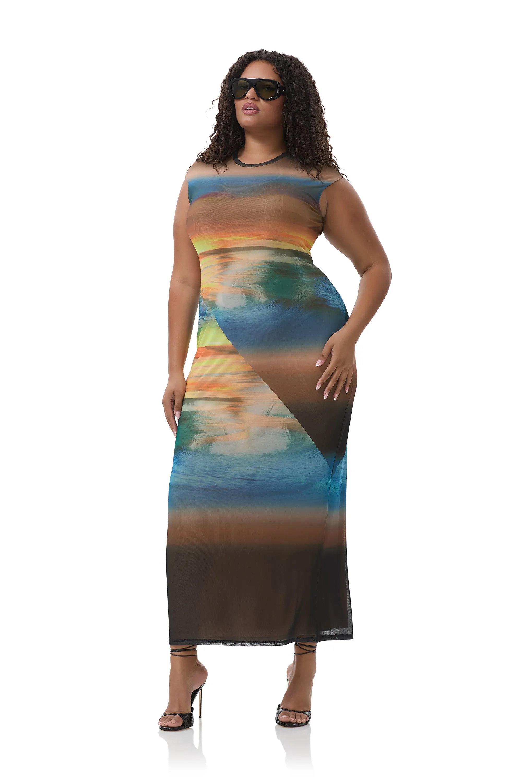 Cody Dress - Ocean Ombre sold by AFRM product image thumbnail 2