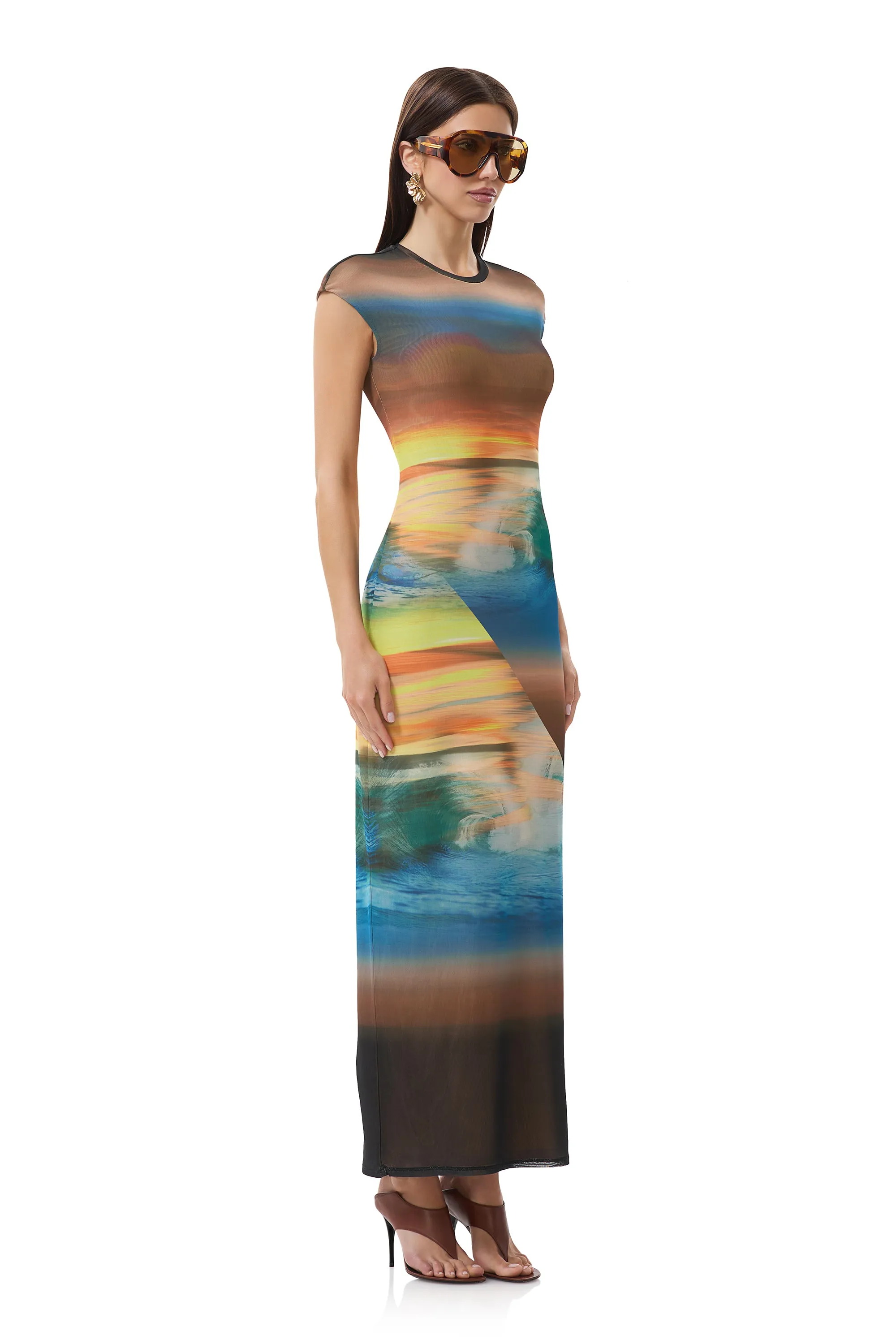 Cody Dress - Ocean Ombre sold by AFRM product image thumbnail 3