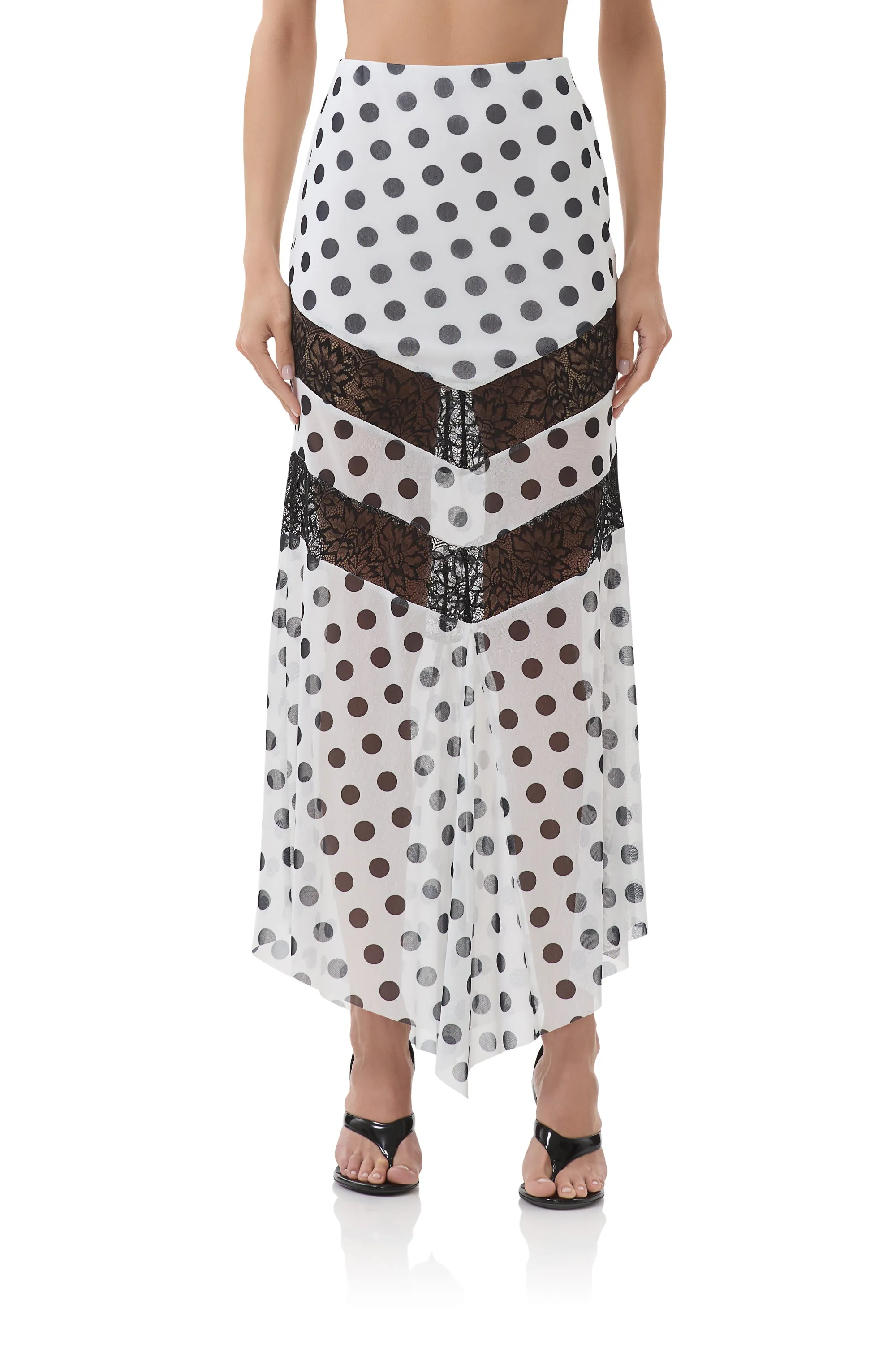 Chelsea Skirt - Blanc Dot sold by AFRM product image thumbnail 2
