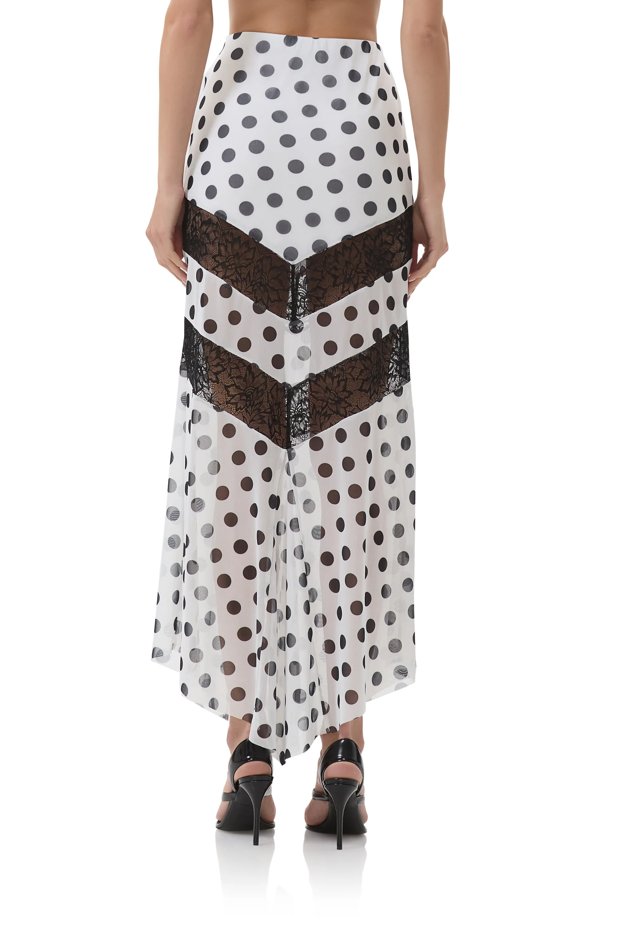 Chelsea Skirt - Blanc Dot sold by AFRM product image thumbnail 5