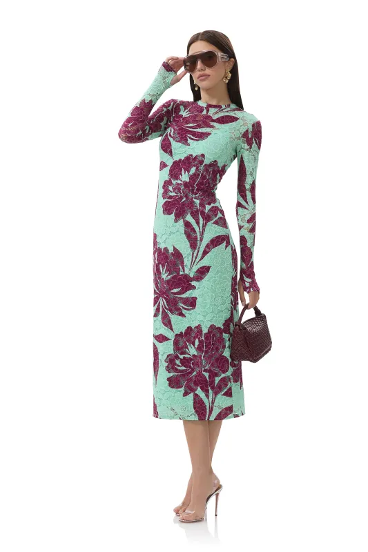 Ashland Dress - Aqua Tropical sold by AFRM