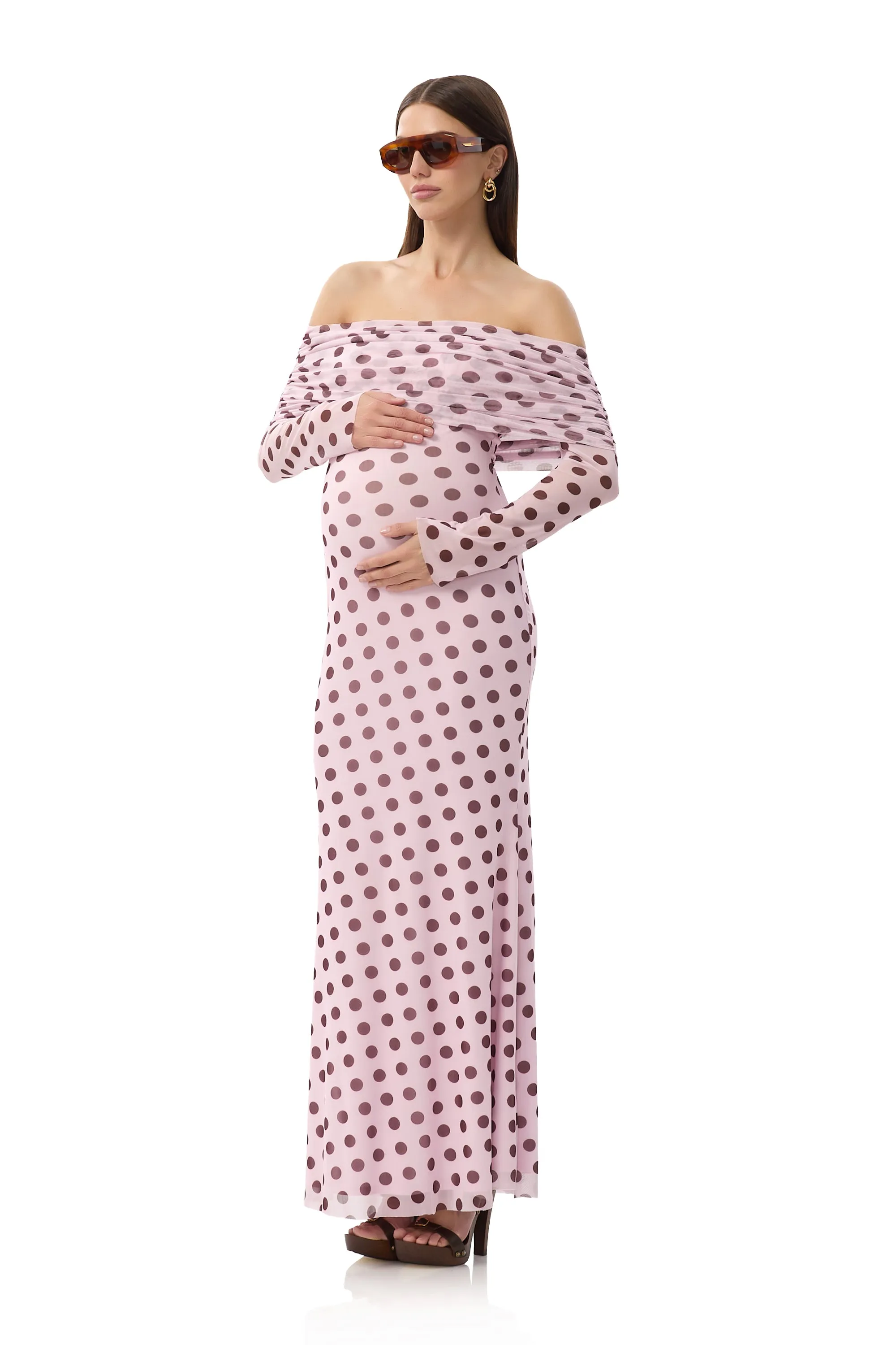 Thelma Dress - Rose Dot sold by AFRM product image thumbnail 3