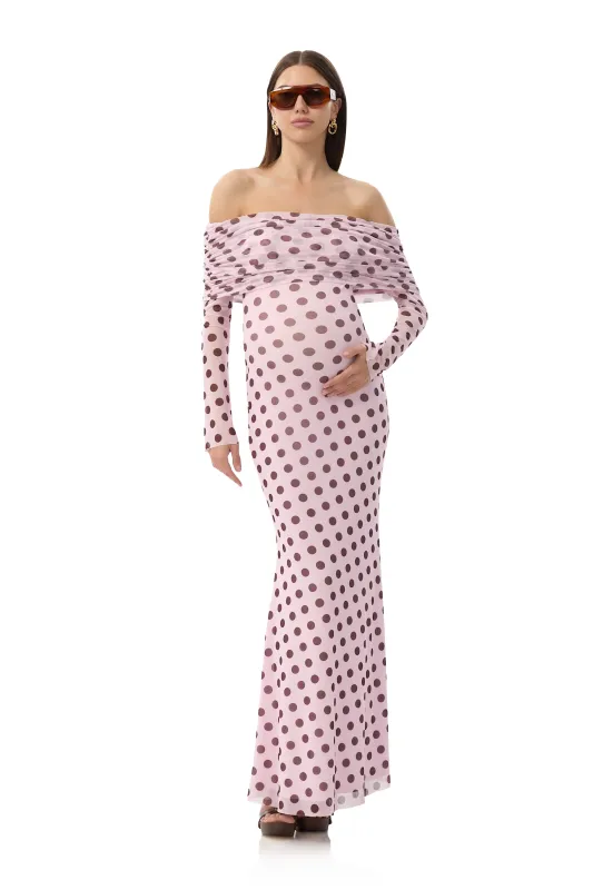 Thelma Dress - Rose Dot sold by AFRM