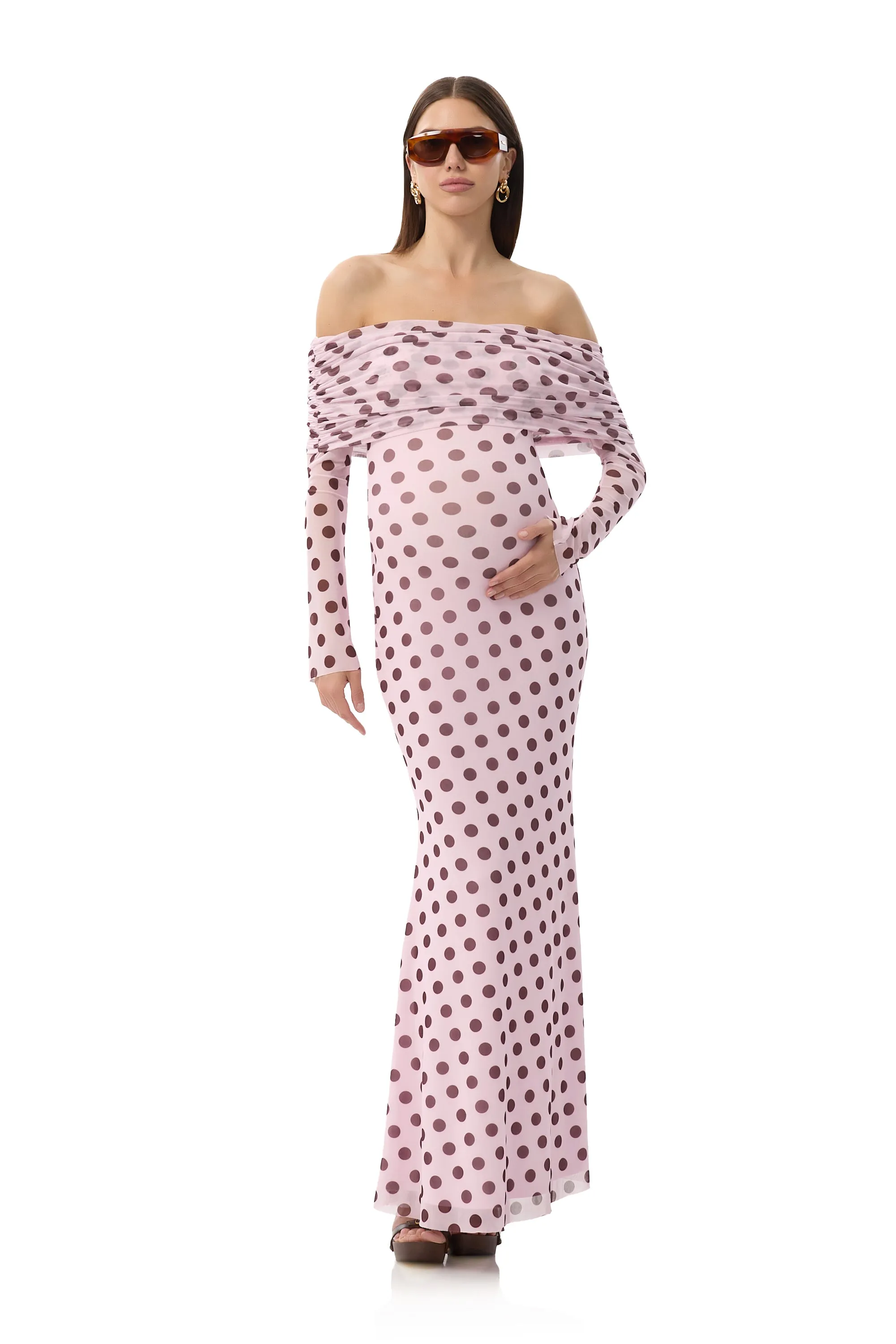 Thelma Dress - Rose Dot sold by AFRM