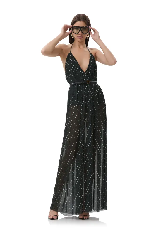 Mist Dress - Aqua Dot made by AFRM