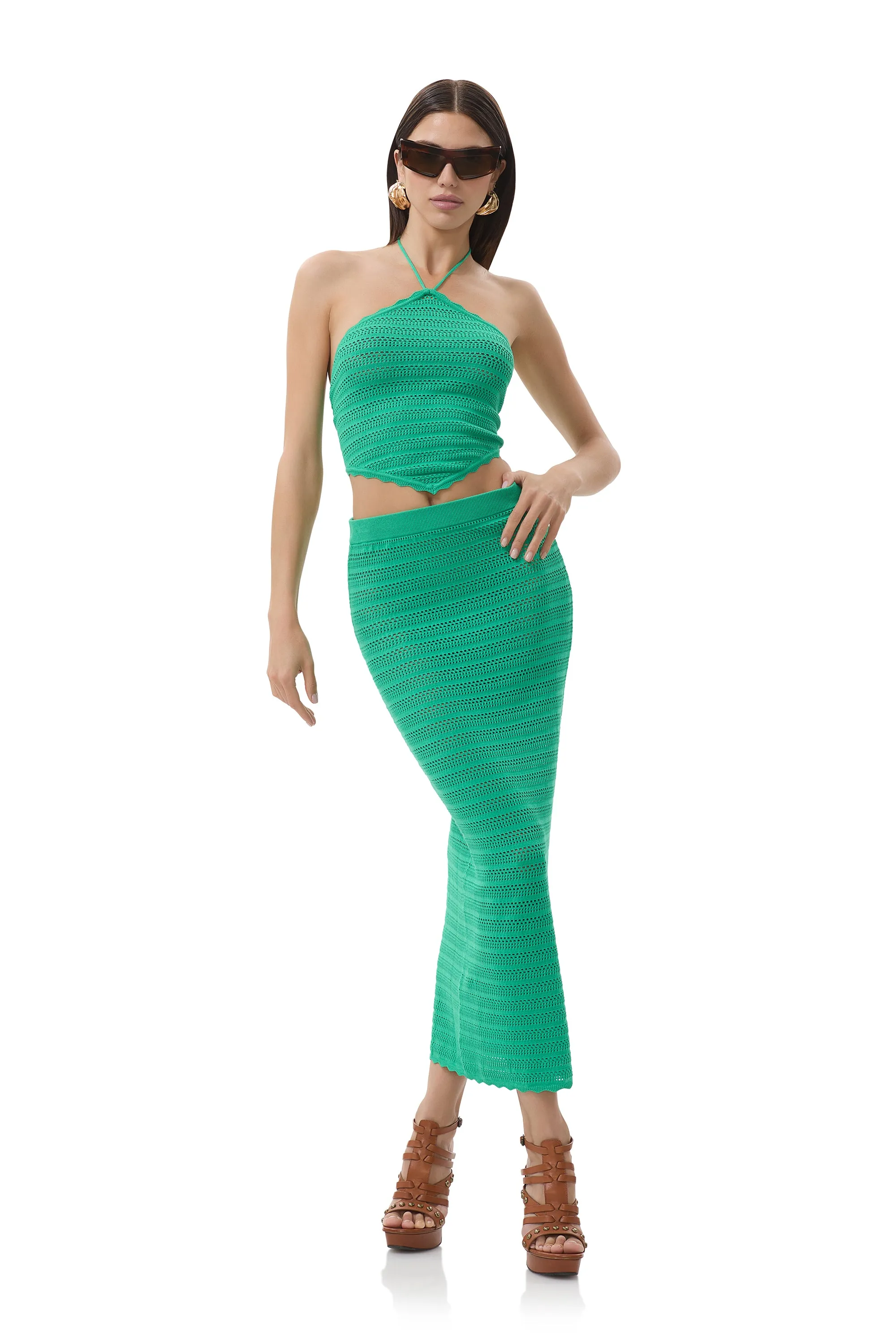 Estelle Top - Summer Grass sold by AFRM