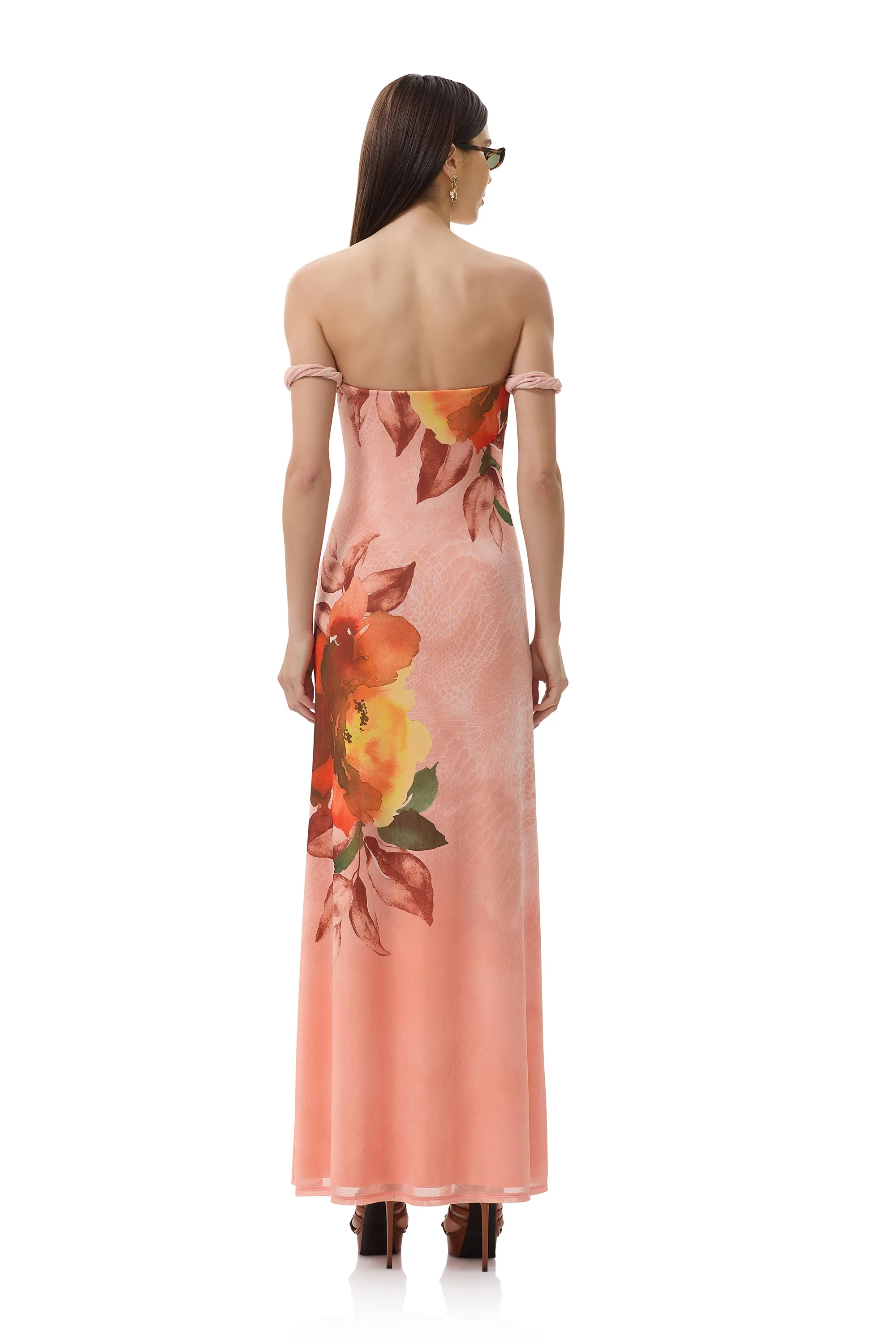 Barot Dress - Snake Bloom sold by AFRM product image thumbnail 4