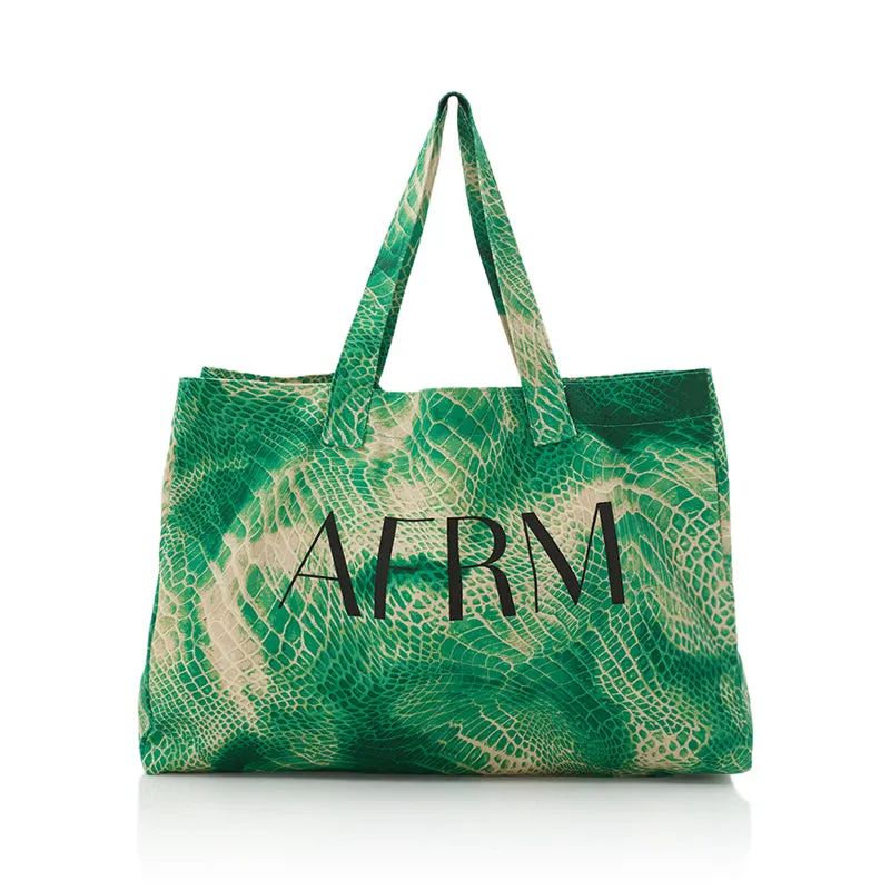 AFRM Tote Bag - Green Snake sold by AFRM