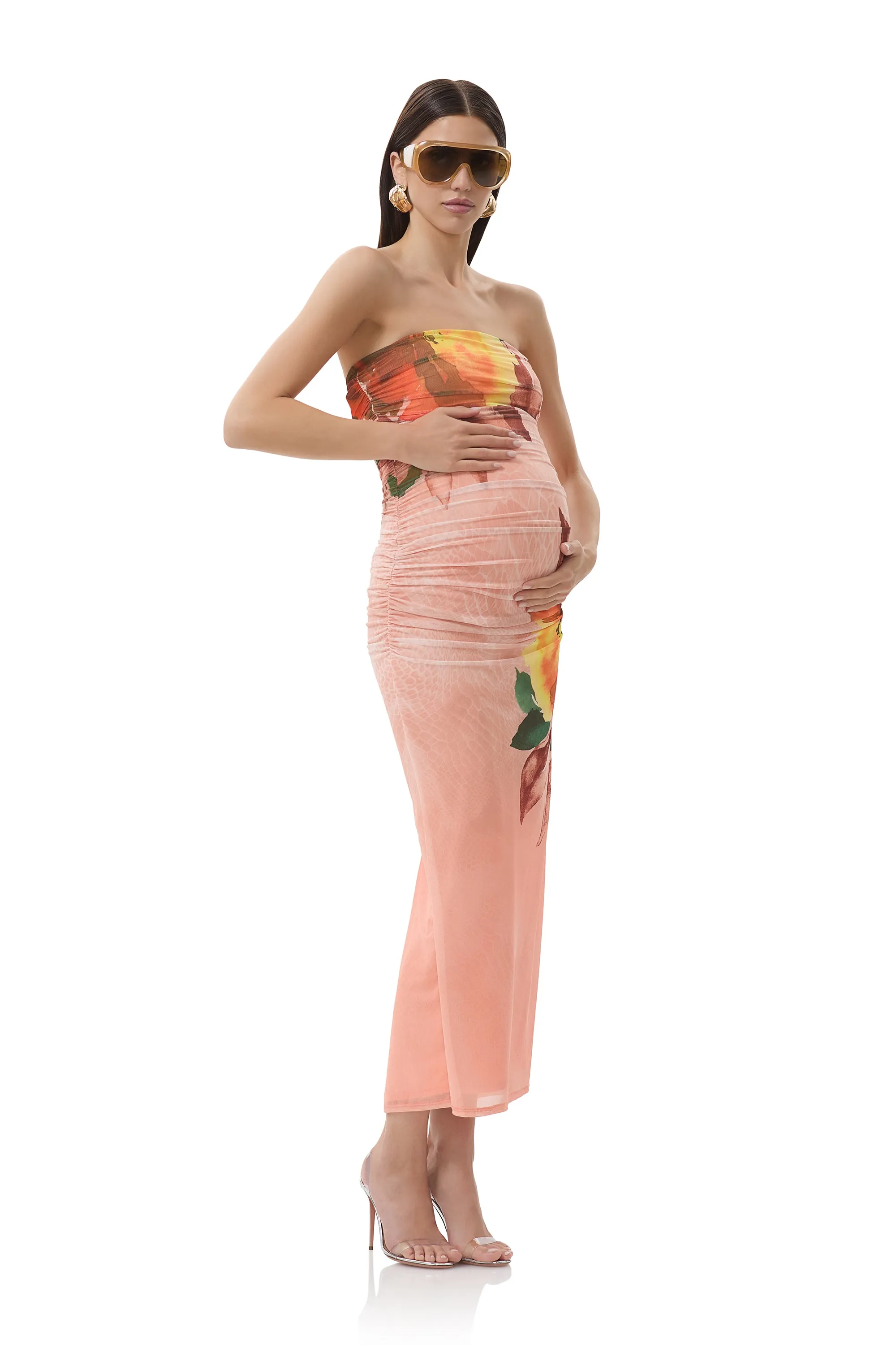 Marlo Dress - Snake Bloom sold by AFRM product image thumbnail 3