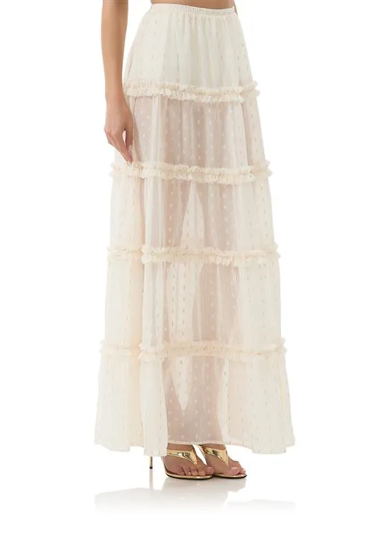 Sabina Skirt - Gardenia sold by AFRM product image thumbnail 3