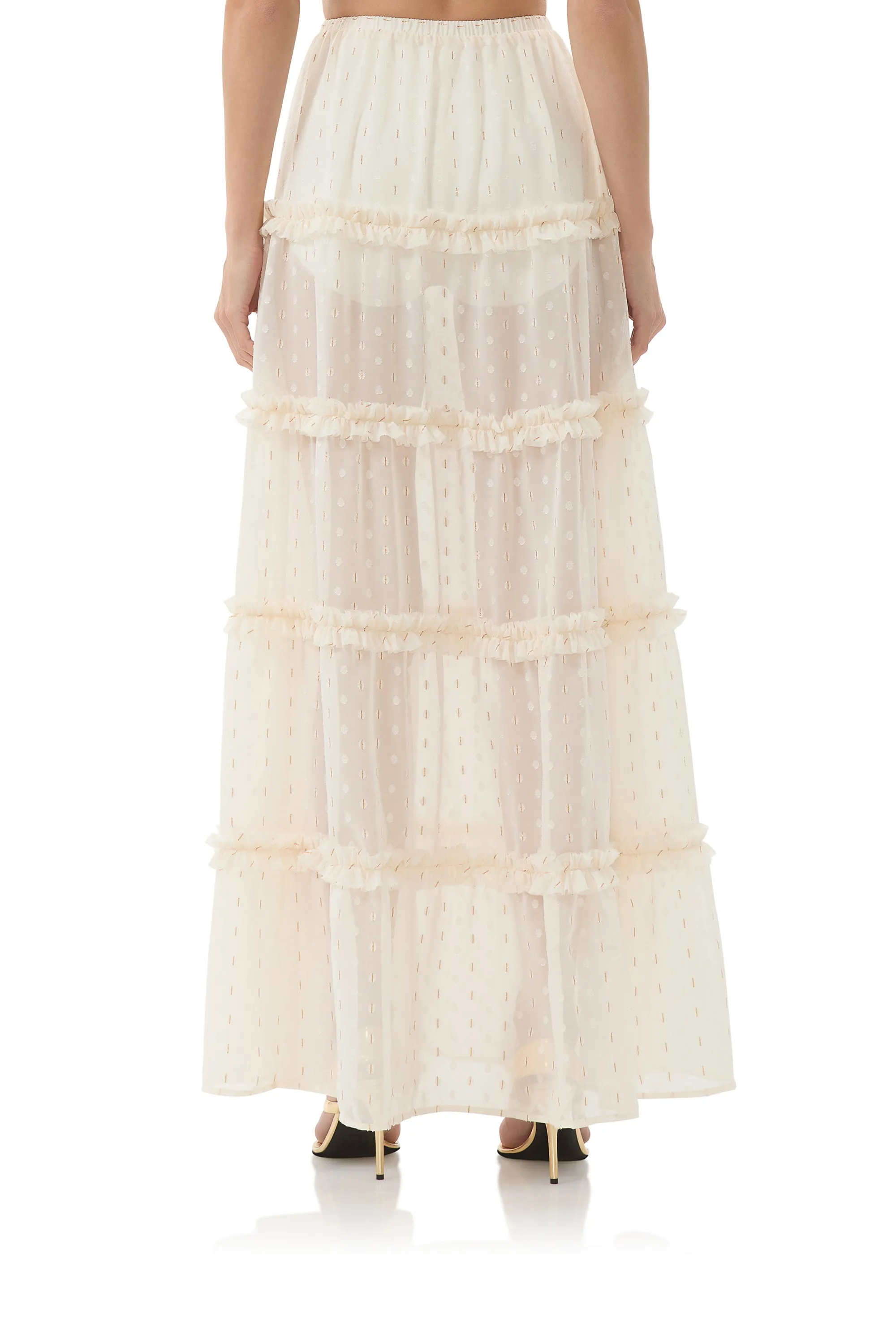 Sabina Skirt - Gardenia sold by AFRM product image thumbnail 4