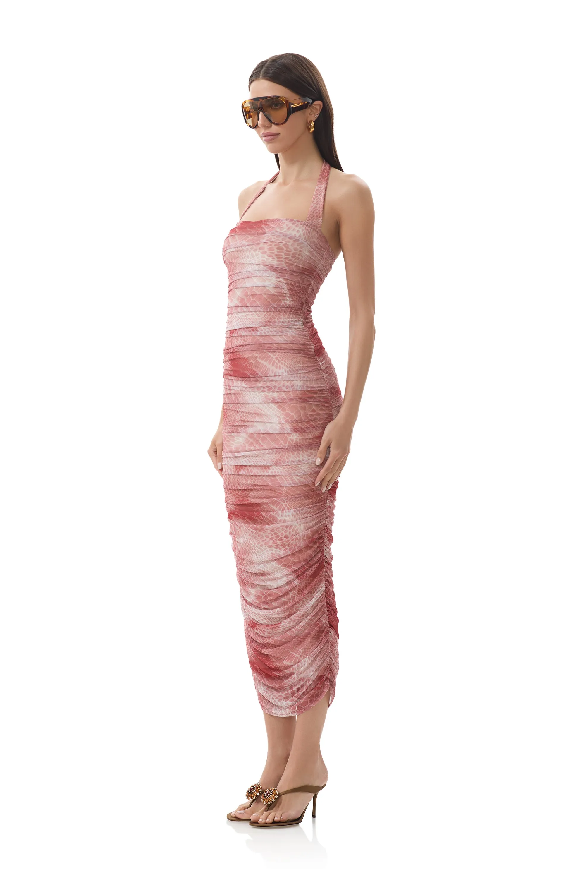 Indina Dress - Rust Snake sold by AFRM product image thumbnail 5