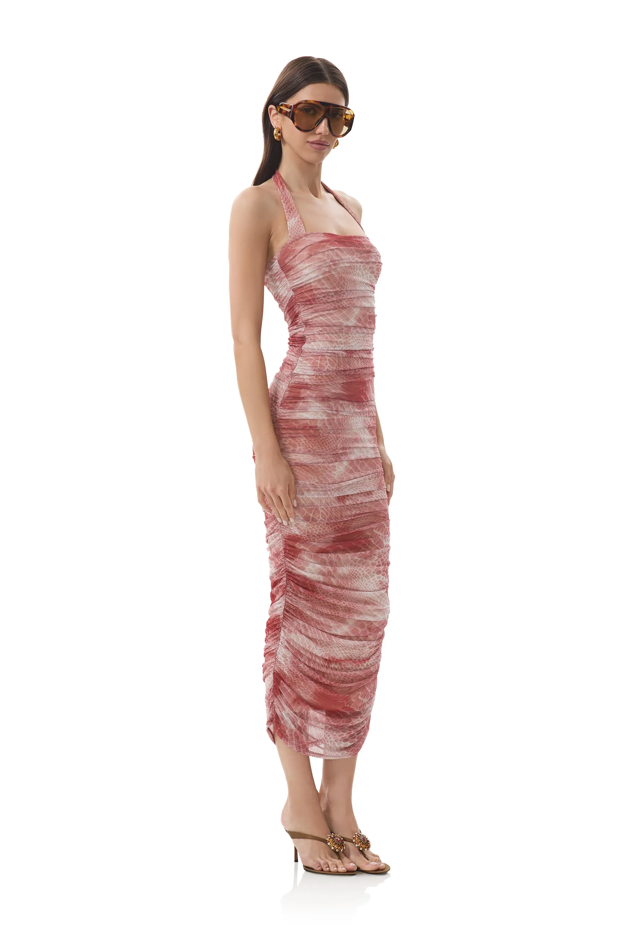 Indina Dress - Rust Snake sold by AFRM product image thumbnail 3