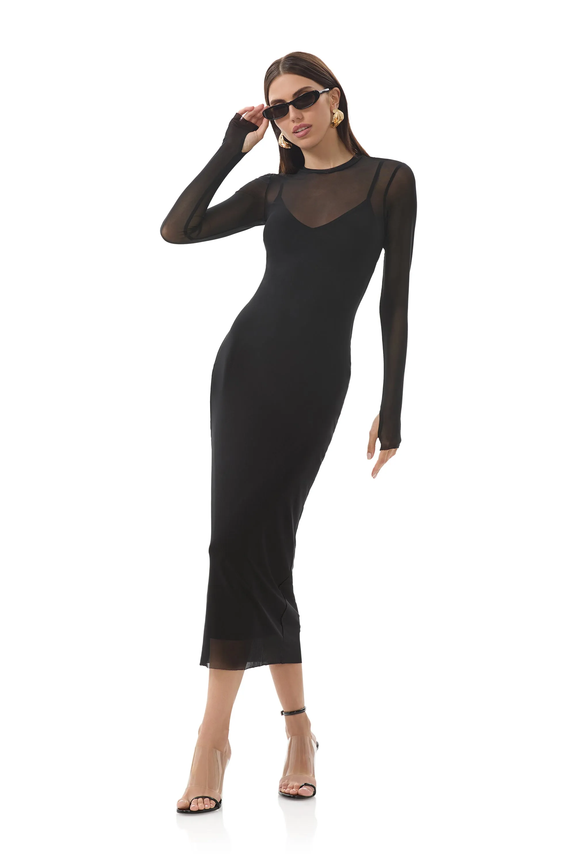 Ashland Dress - Noir sold by AFRM