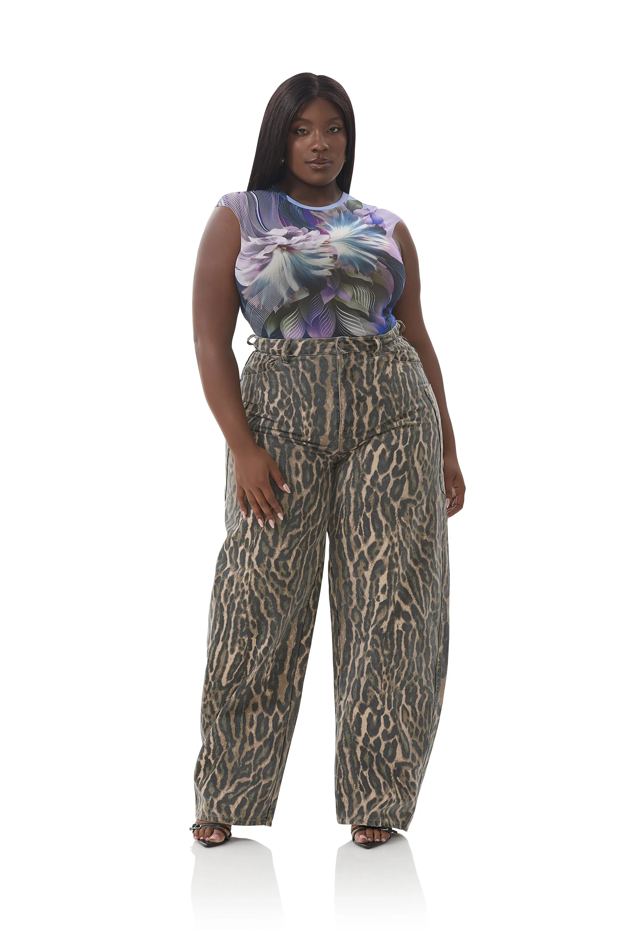 Nina Top - Abstract Orchid sold by AFRM product image thumbnail 2