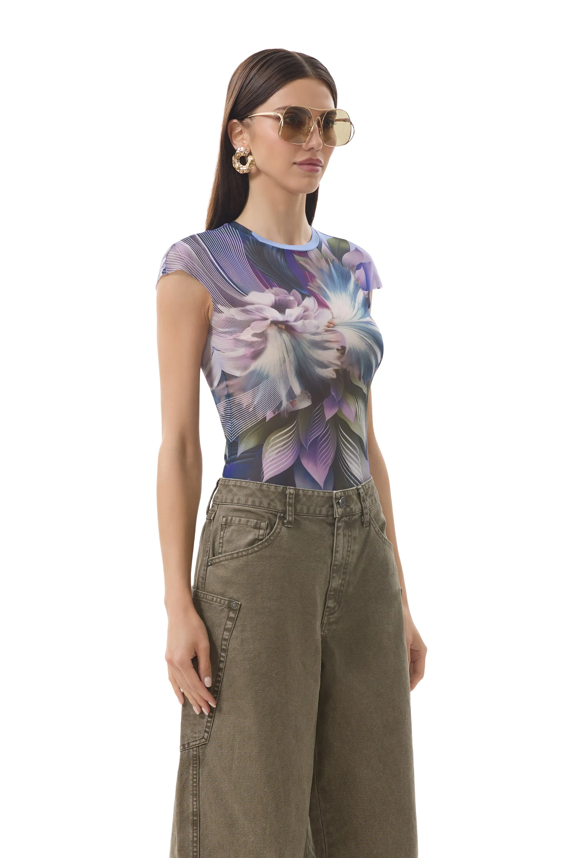 Nina Top - Abstract Orchid sold by AFRM product image thumbnail 3