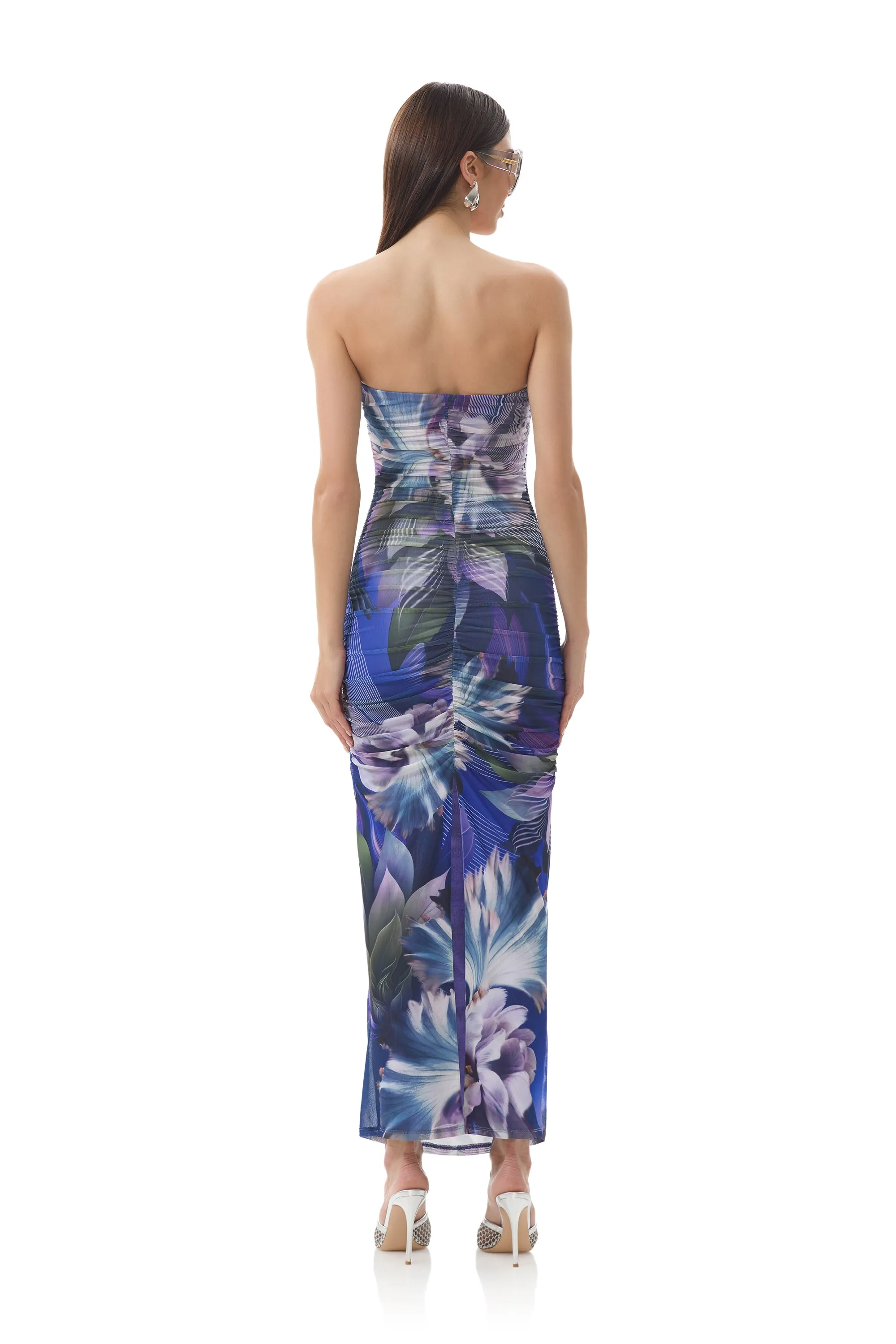 Marlo Dress - Abstract Orchid sold by AFRM product image thumbnail 4