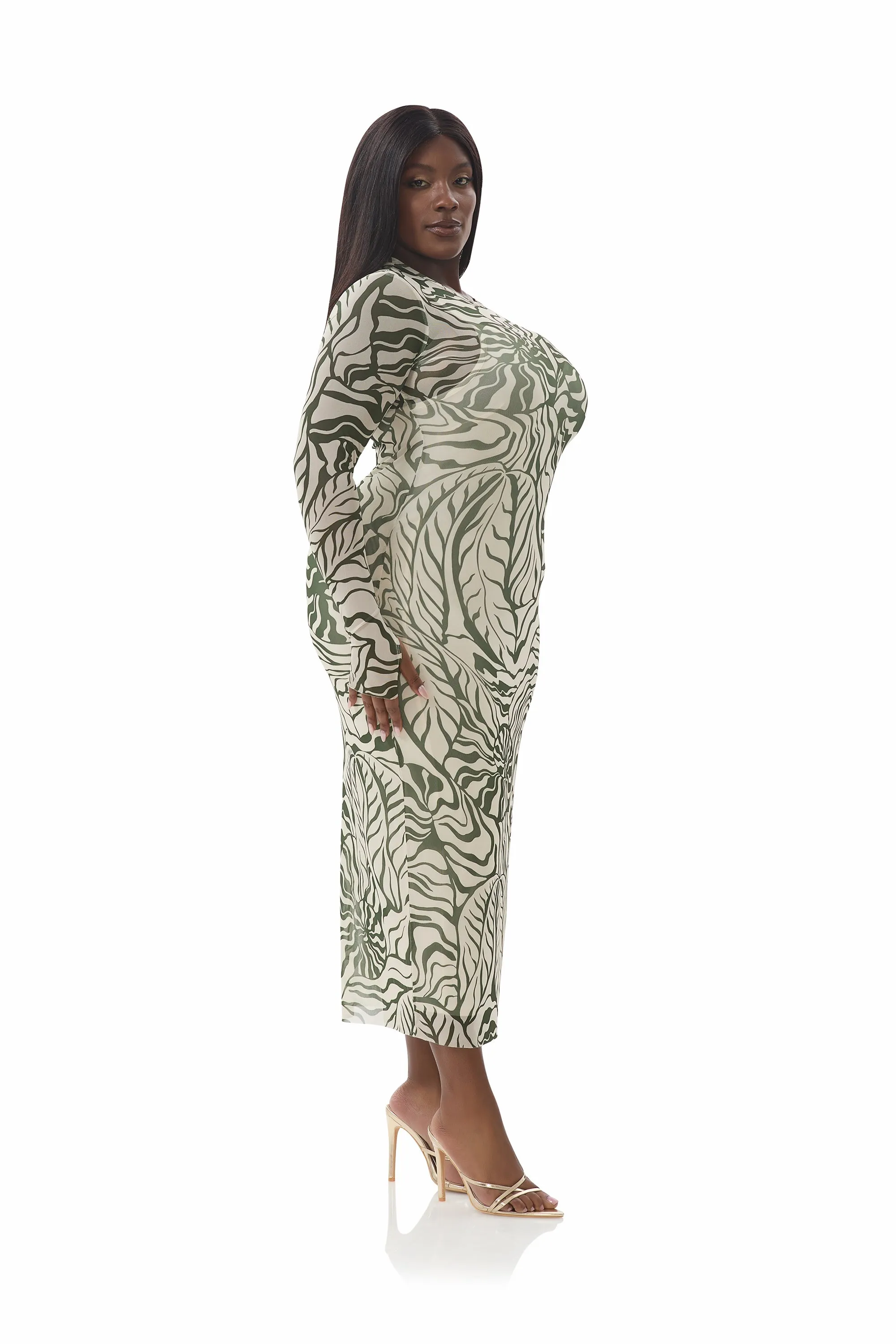 Ashland Dress - Tonal Shell sold by AFRM product image thumbnail 4