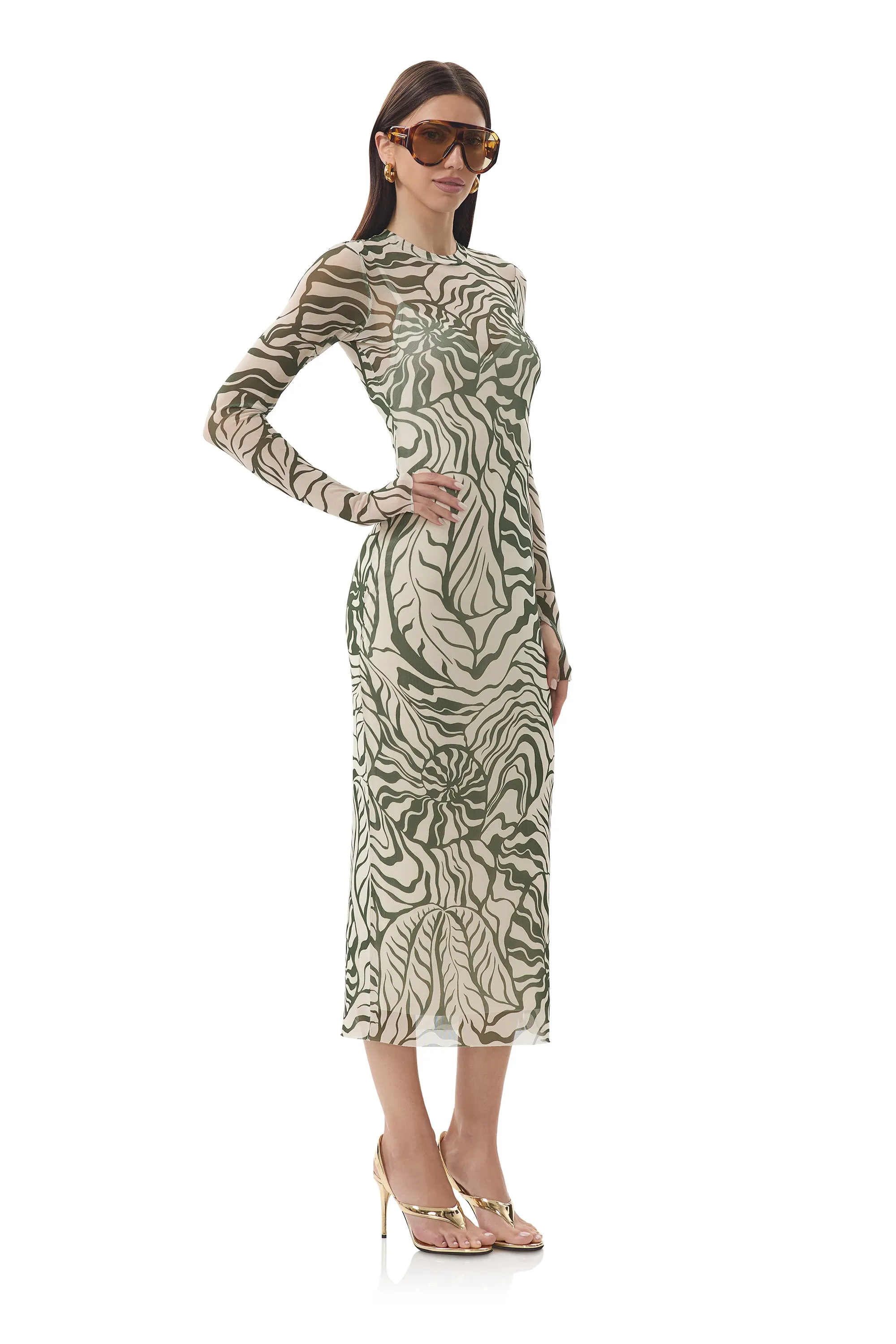 Ashland Dress - Tonal Shell sold by AFRM product image thumbnail 3