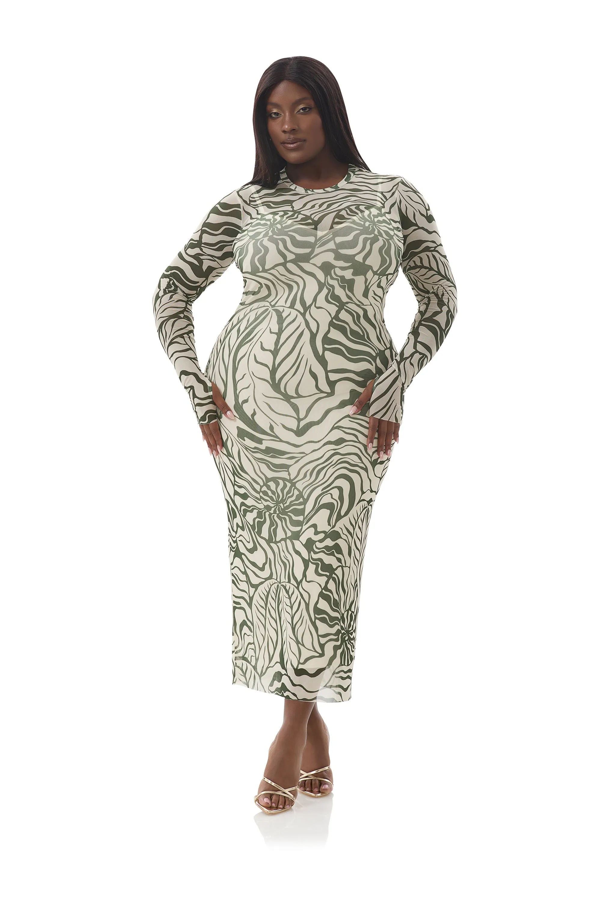 Ashland Dress - Tonal Shell sold by AFRM product image thumbnail 2