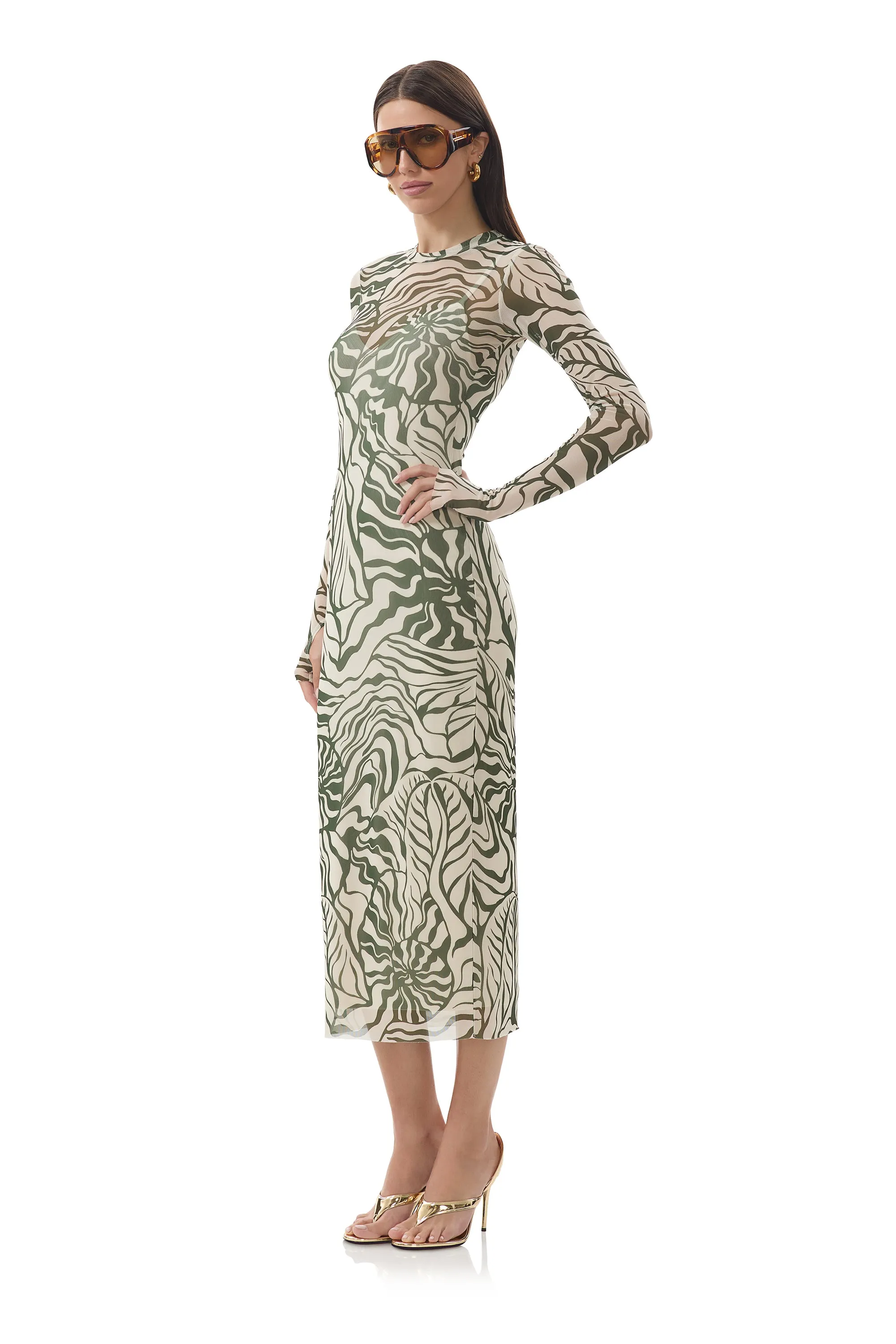 Ashland Dress - Tonal Shell sold by AFRM product image thumbnail 5
