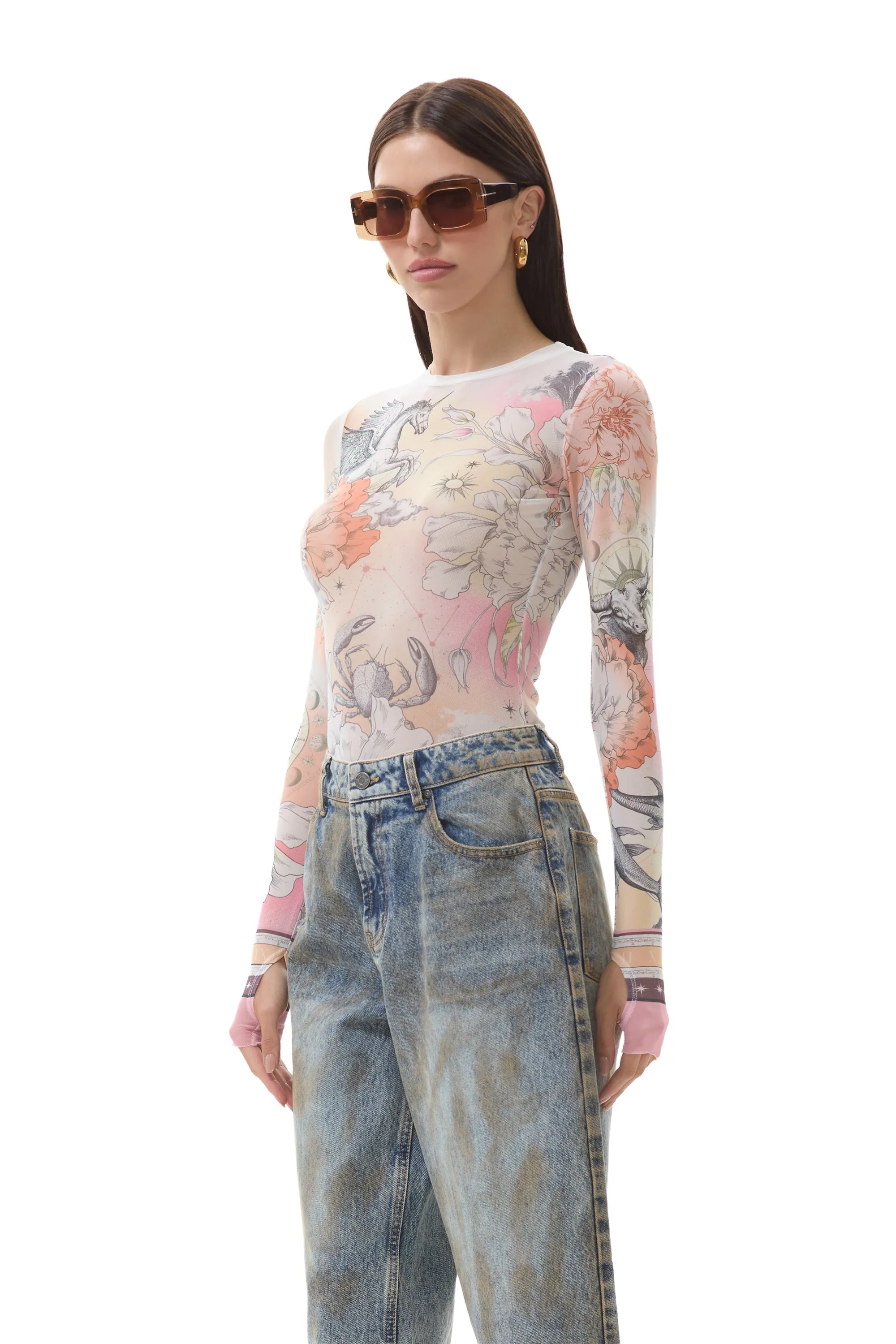 Kaylee Top - Zodiac Convo sold by AFRM product image thumbnail 5