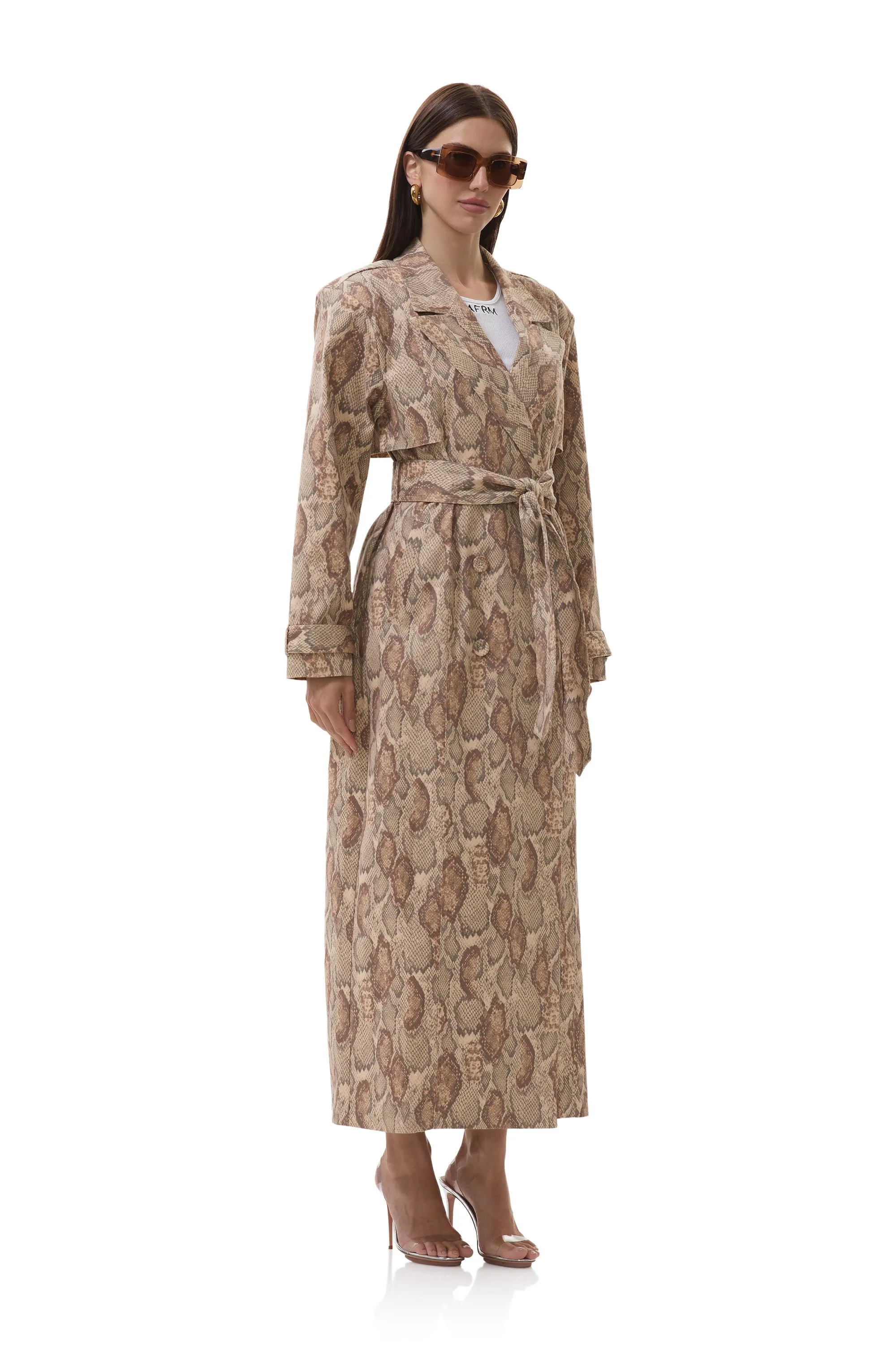Earhart Trench Coat - Sand Snake sold by AFRM product image thumbnail 3