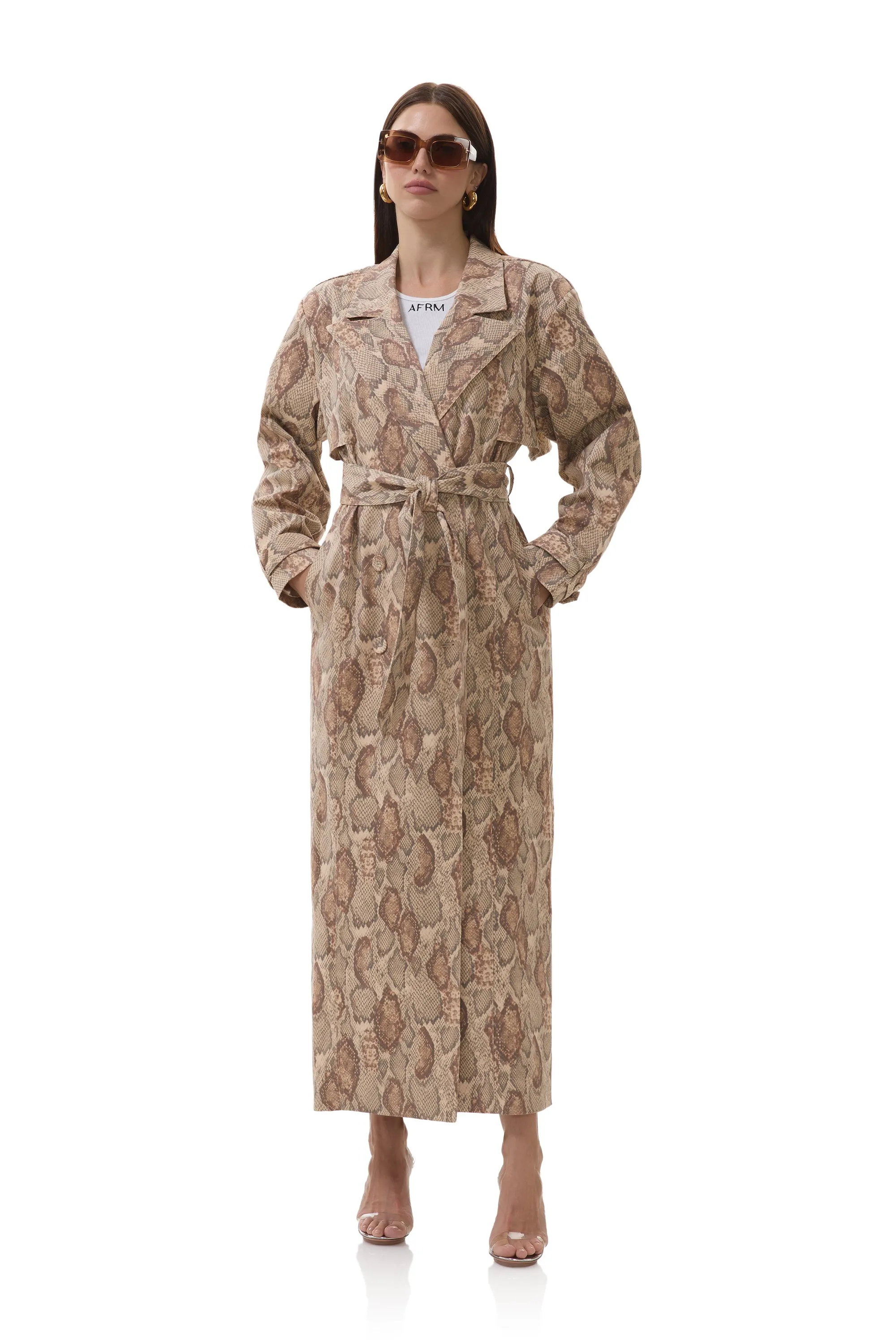 Earhart Trench Coat - Sand Snake sold by AFRM product image thumbnail 2