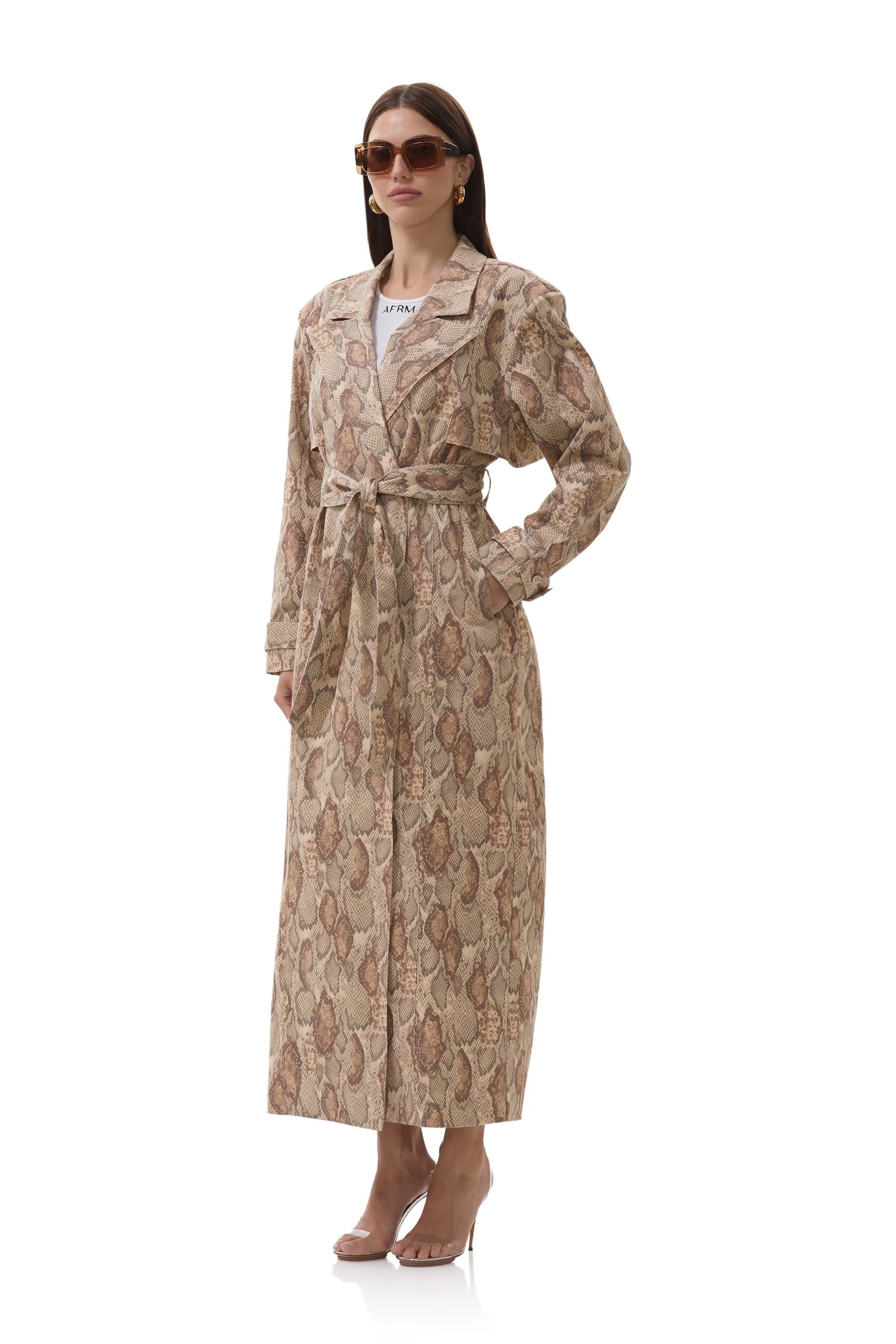 Earhart Trench Coat - Sand Snake sold by AFRM product image thumbnail 4