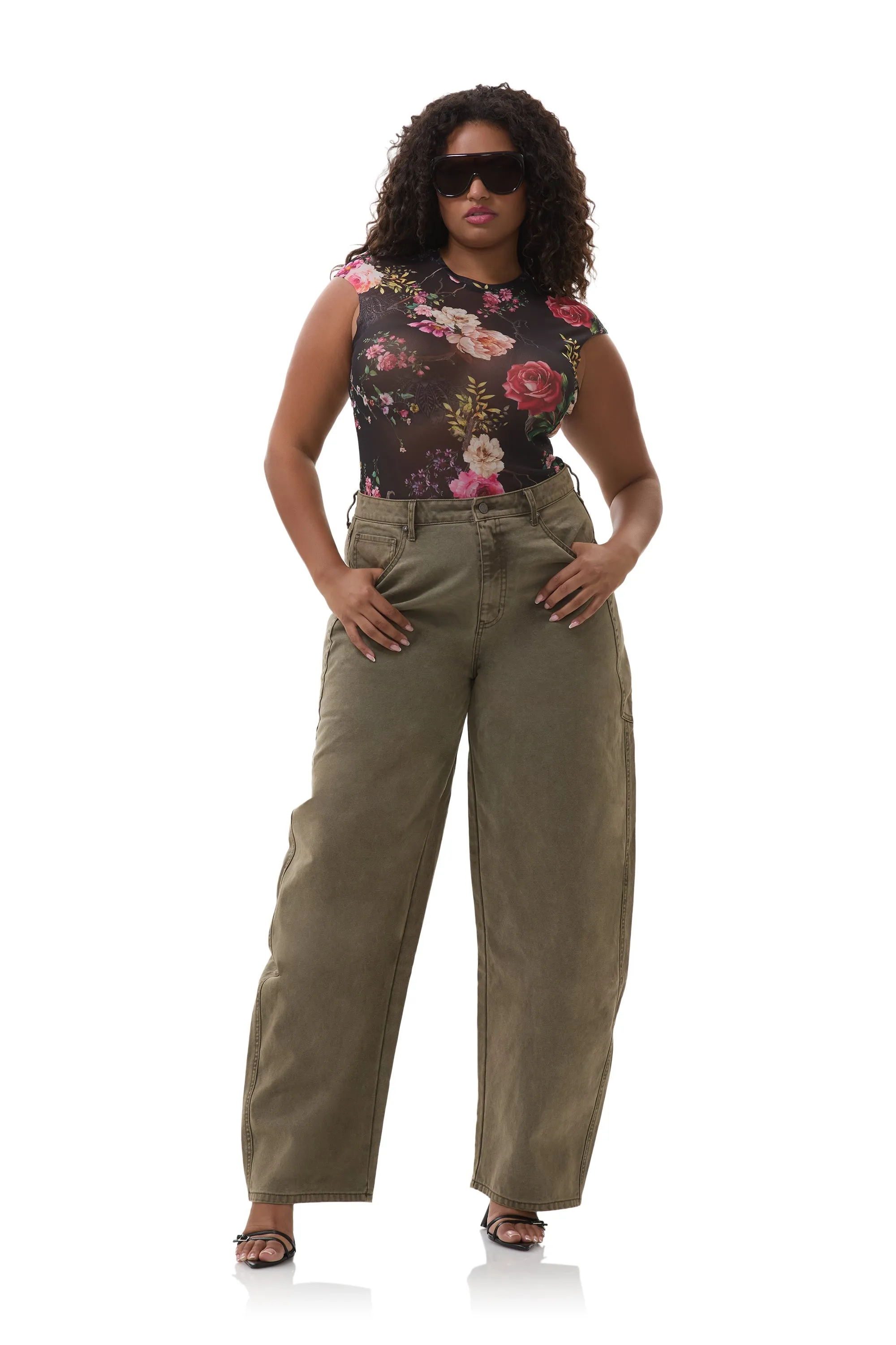 Nina Top - Noir Summer Rose sold by AFRM product image thumbnail 2