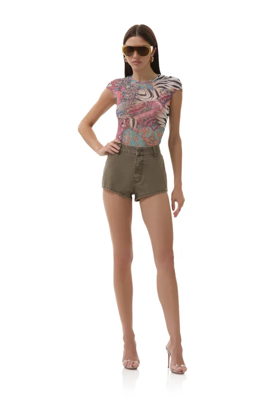 Nina Top - Gilded Paisley sold by AFRM