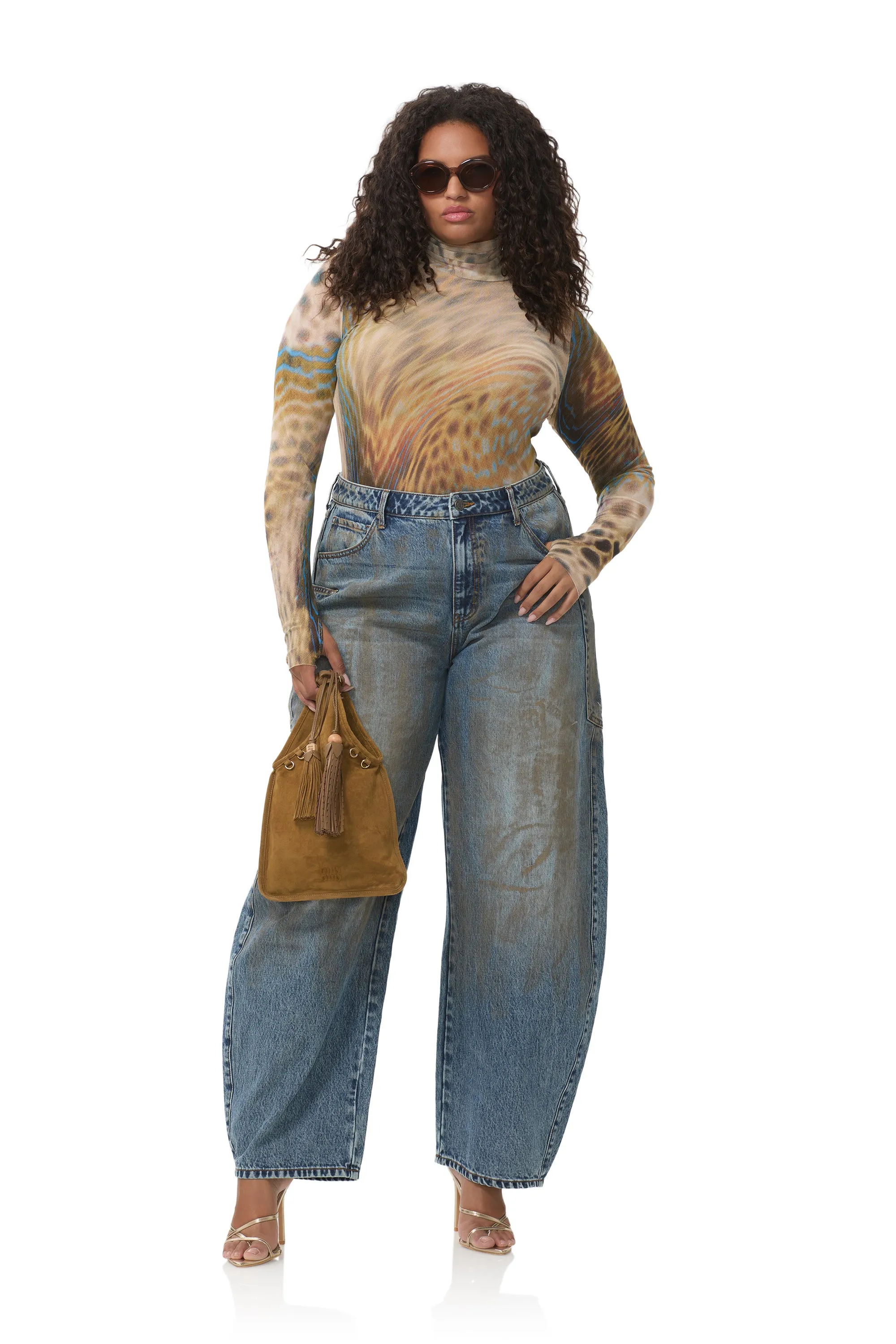 Zadie Top - Fish Scale Swirl sold by AFRM product image thumbnail 2