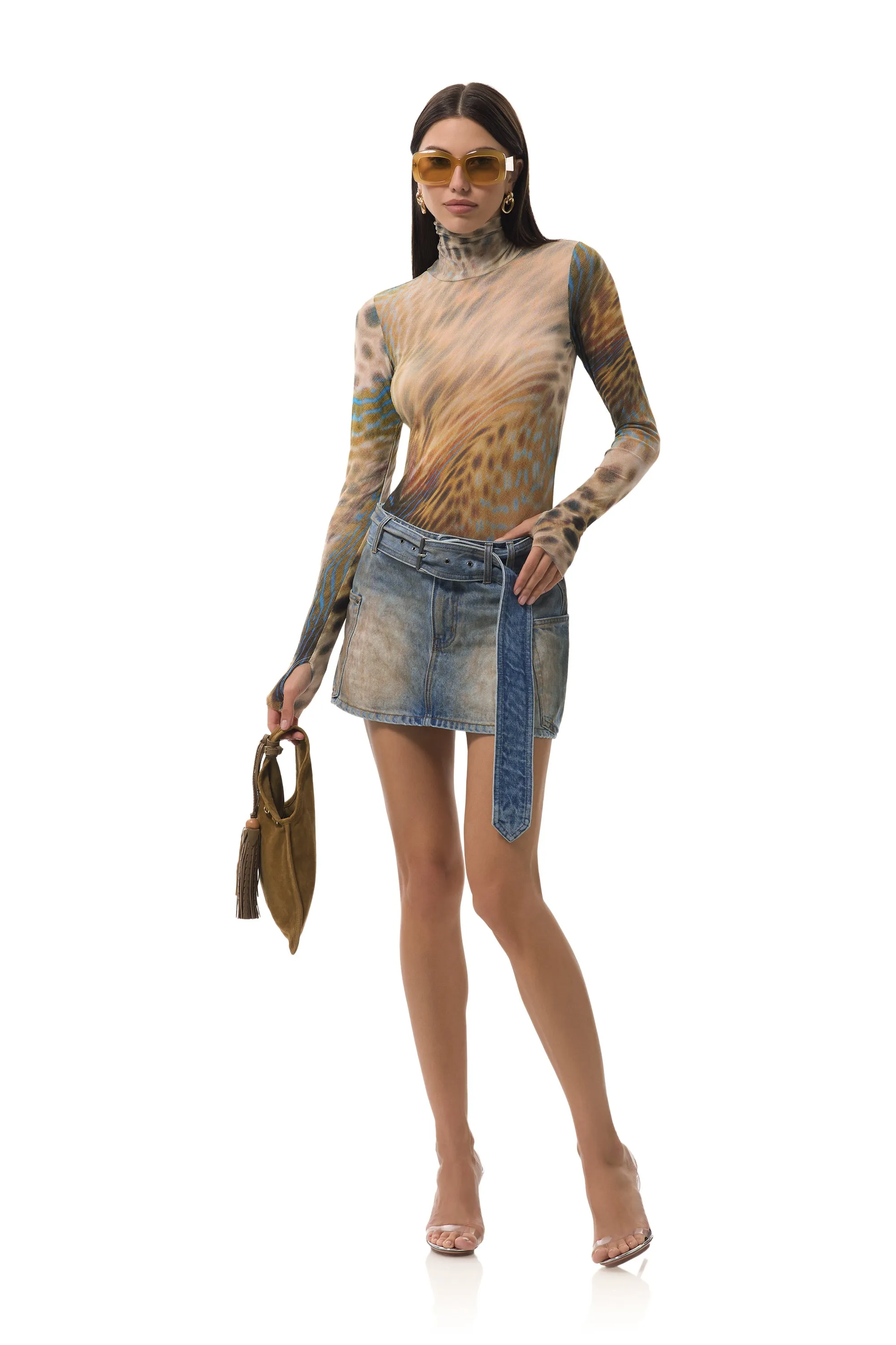 Zadie Top - Fish Scale Swirl sold by AFRM