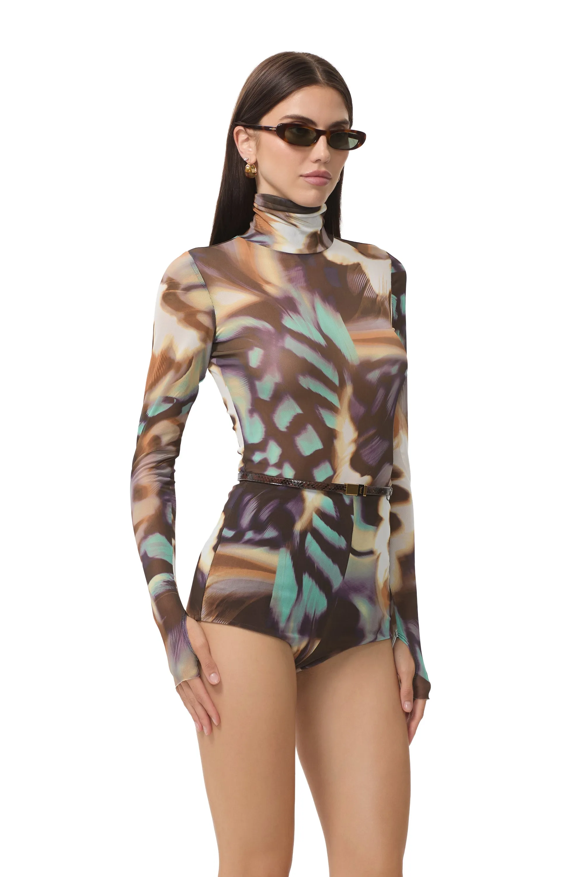 Zadie Top - Feather Swirl sold by AFRM product image thumbnail 3